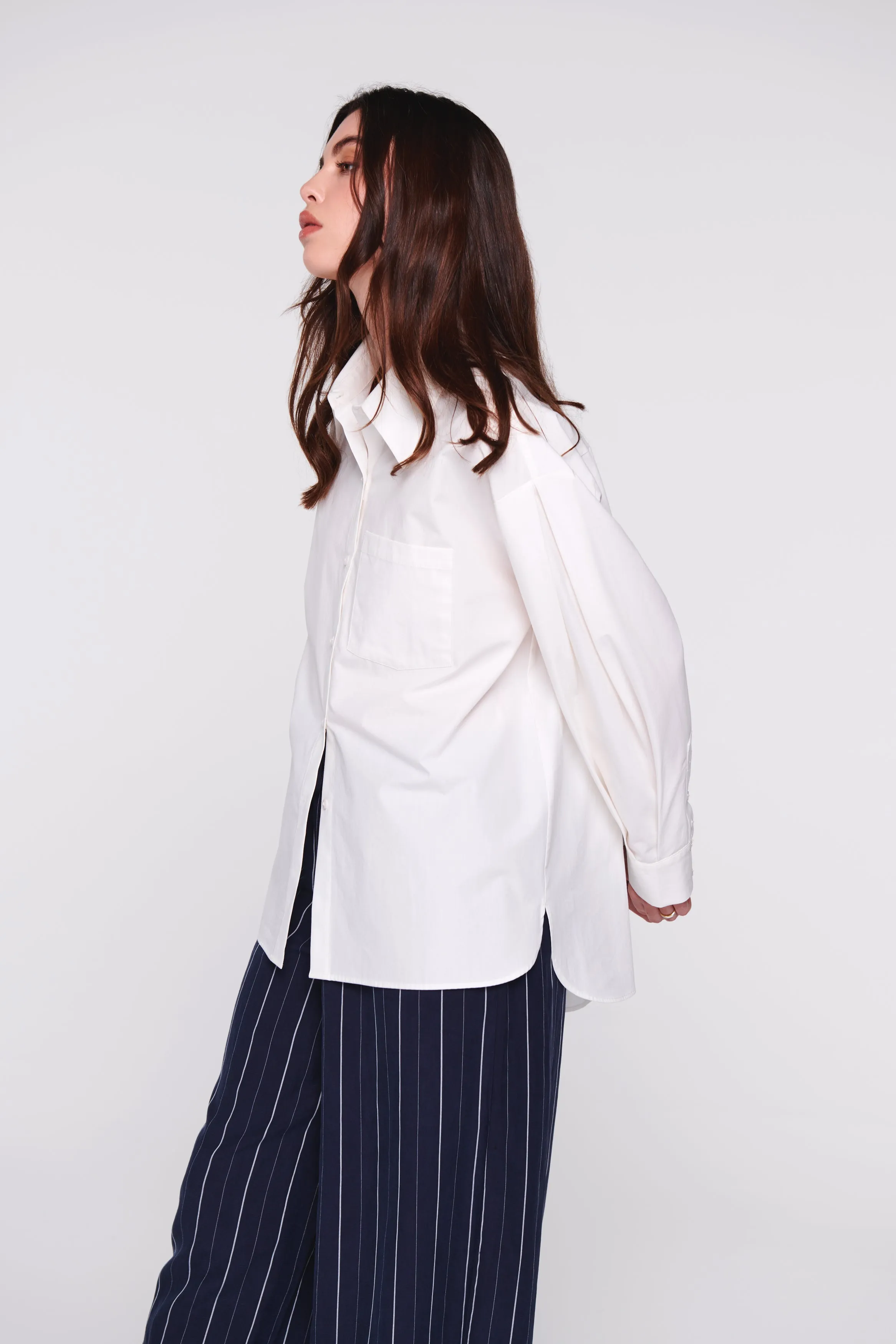 Jocelyn Oversized Barrel Sleeve Shirt sold by Aligne product image thumbnail 3