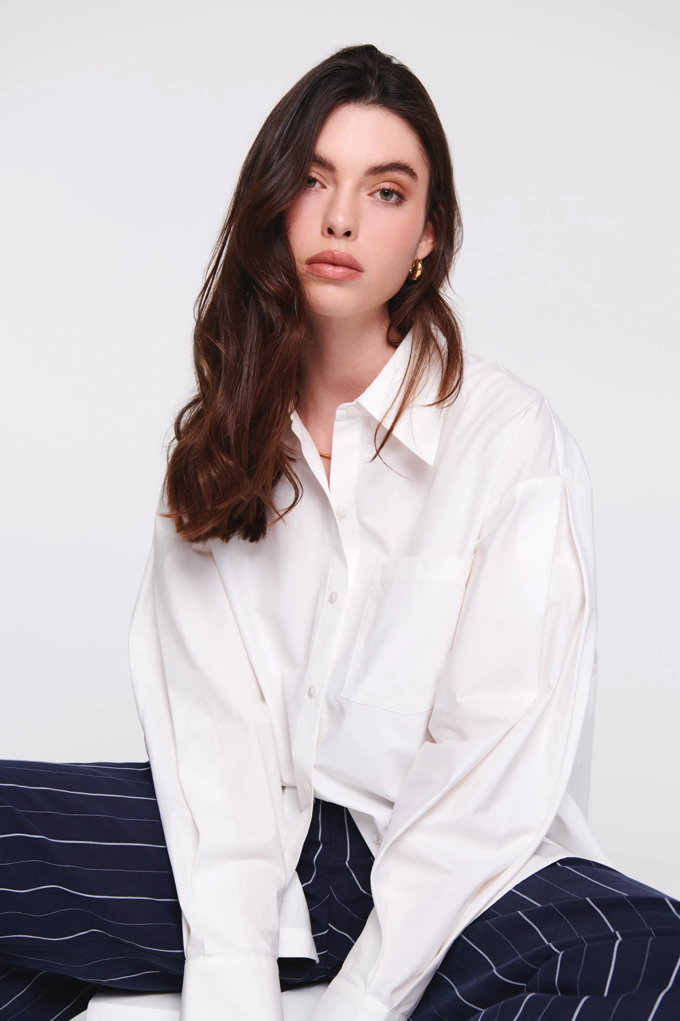 Jocelyn Oversized Barrel Sleeve Shirt sold by Aligne product image thumbnail 2