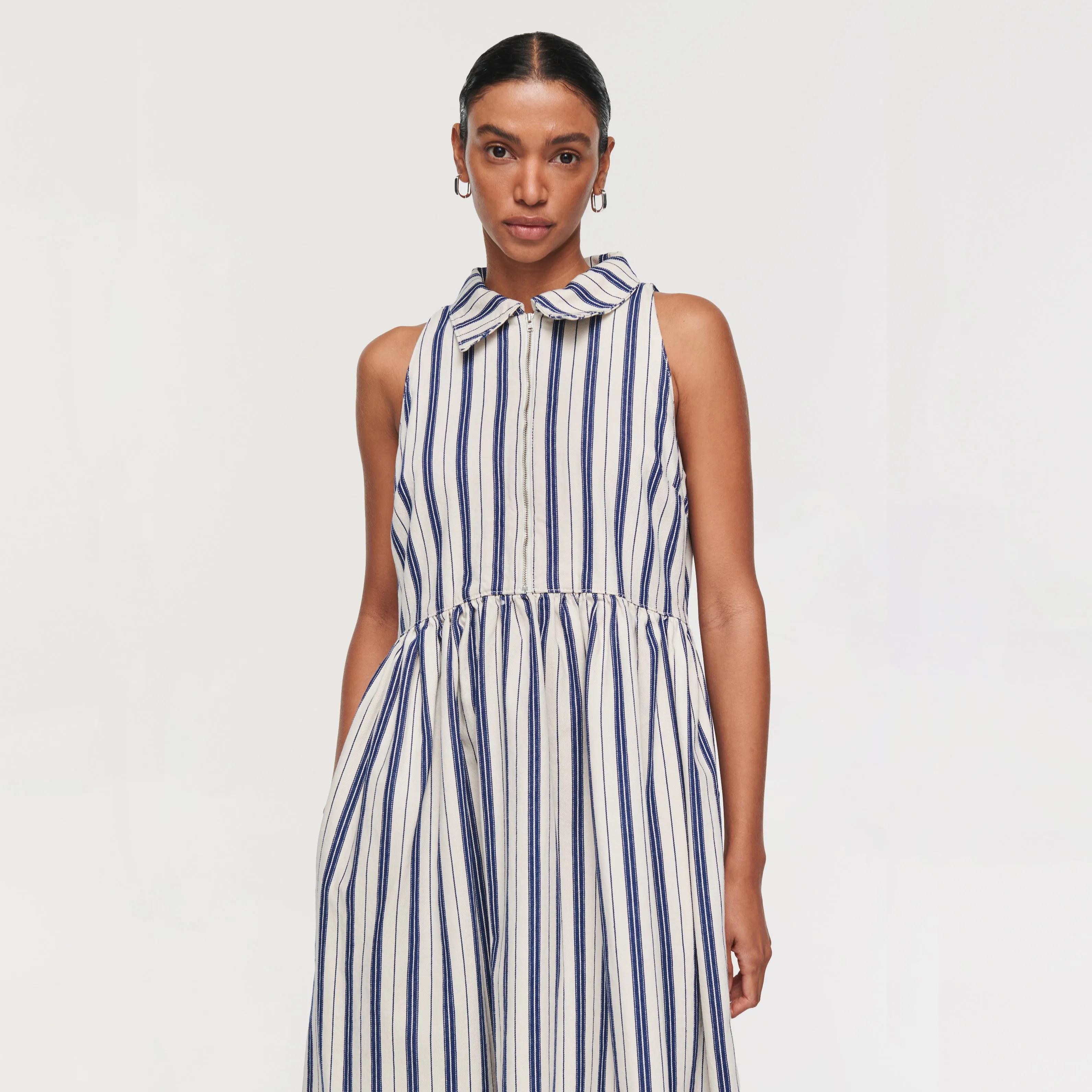 GABI SLEEVELESS DENIM HALTER DRESS sold by Aligne product image thumbnail 5