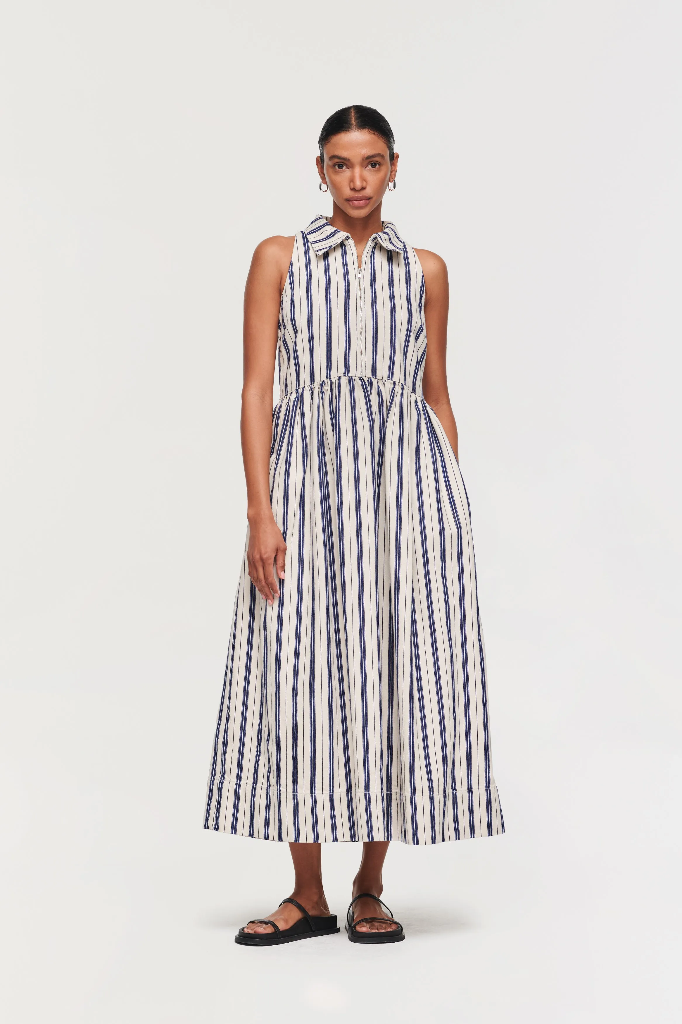 GABI SLEEVELESS DENIM HALTER DRESS sold by Aligne product image thumbnail 2