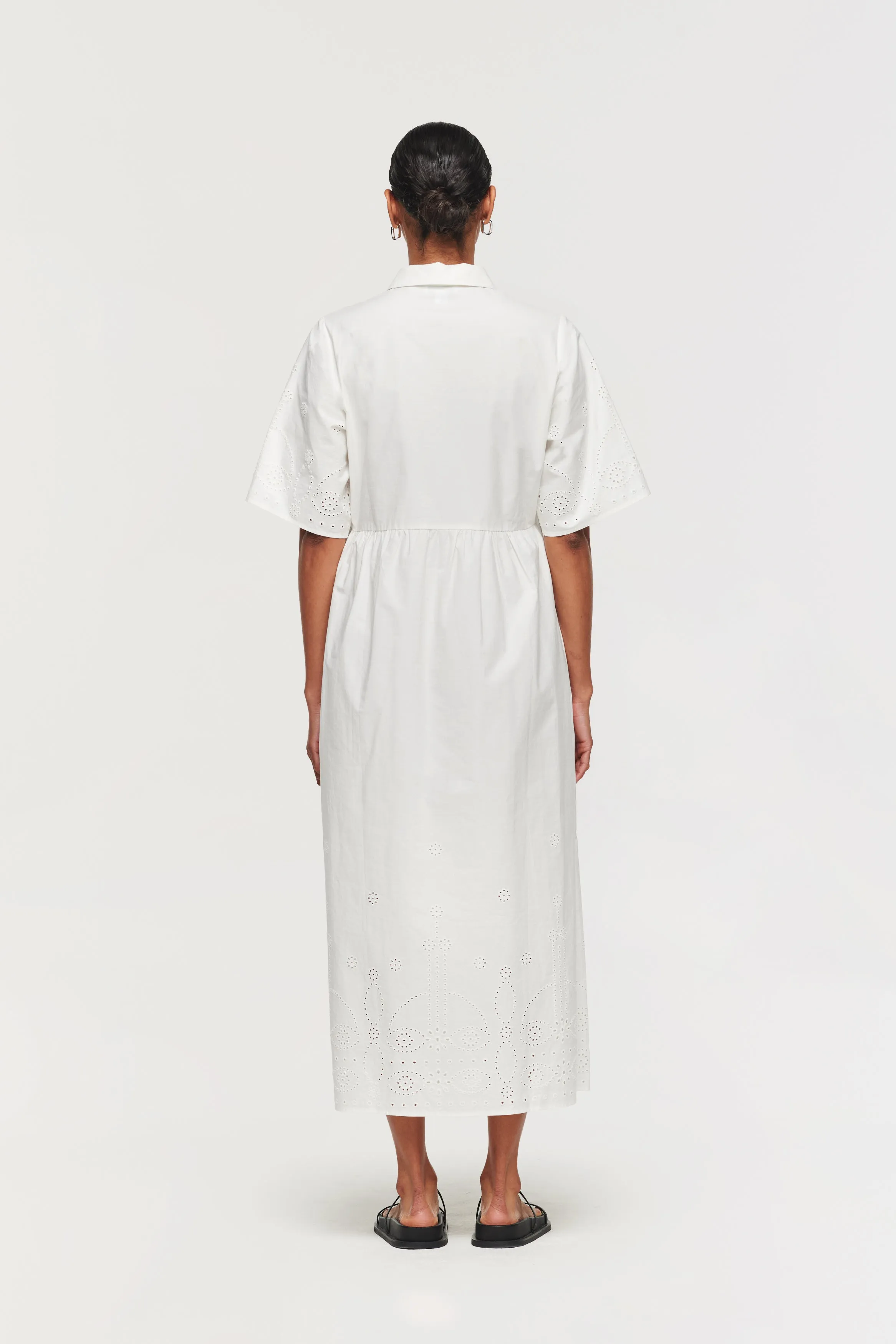 GABRIELLA SHORT SLEEVE BRODERIE DRESS sold by Aligne product image thumbnail 5