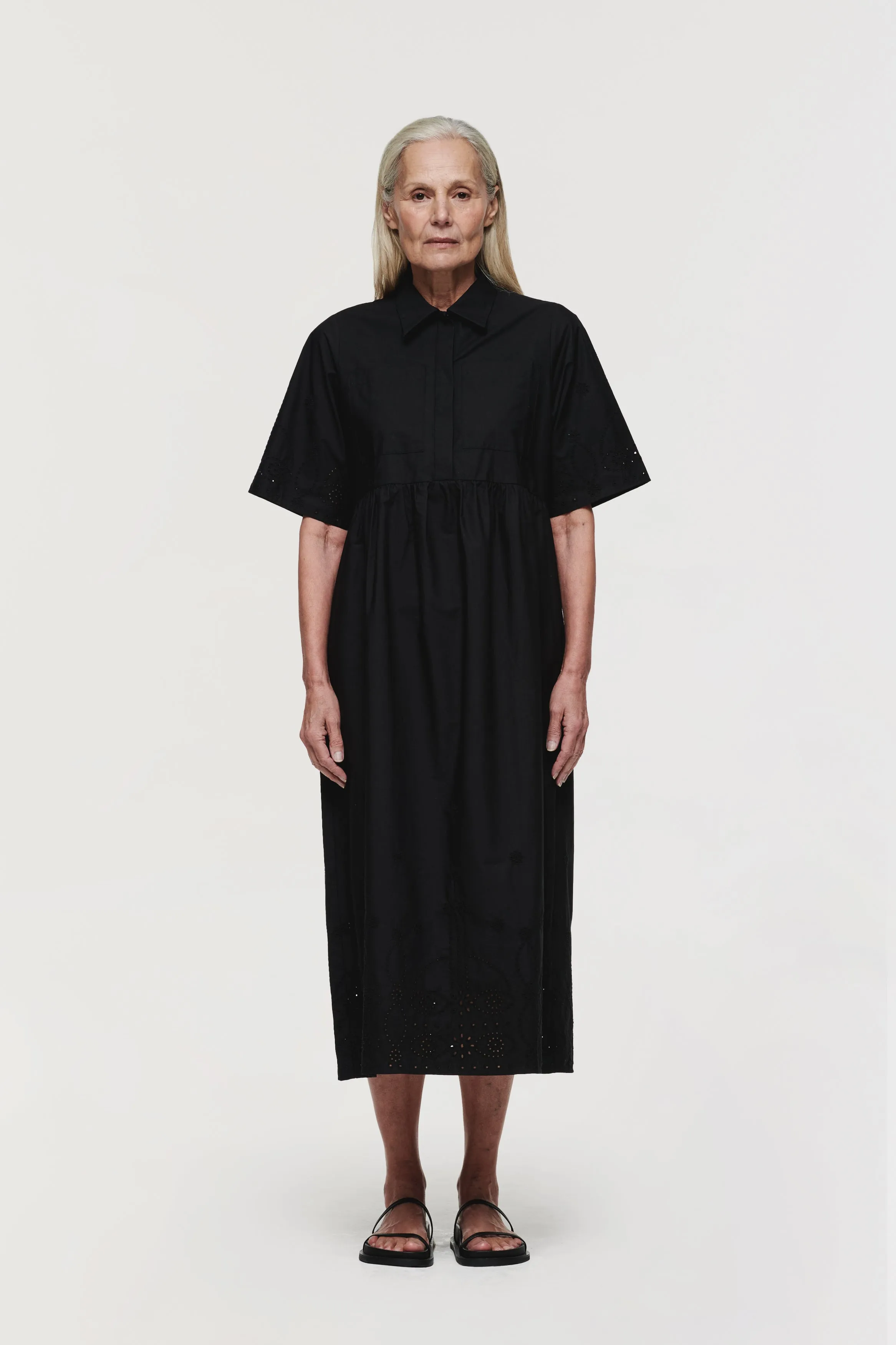 GABRIELLA SHORT SLEEVE BRODERIE DRESS sold by Aligne product image thumbnail 4