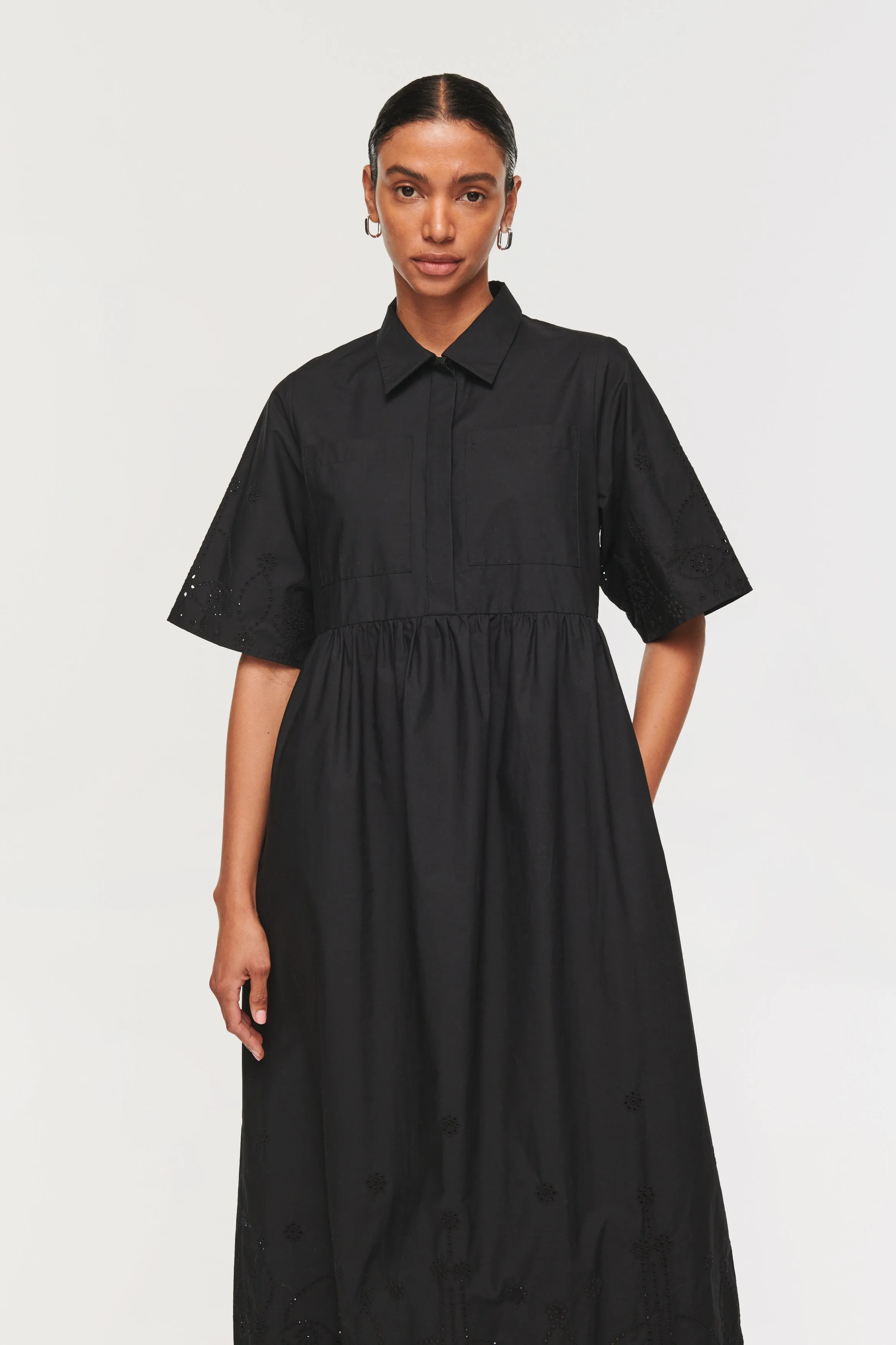 GABRIELLA SHORT SLEEVE BRODERIE DRESS sold by Aligne product image thumbnail 3