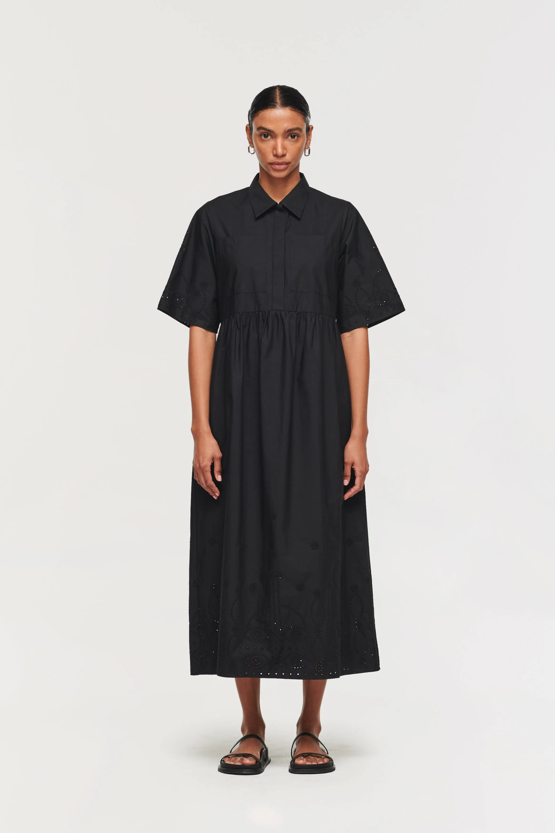 GABRIELLA SHORT SLEEVE BRODERIE DRESS sold by Aligne product image thumbnail 2