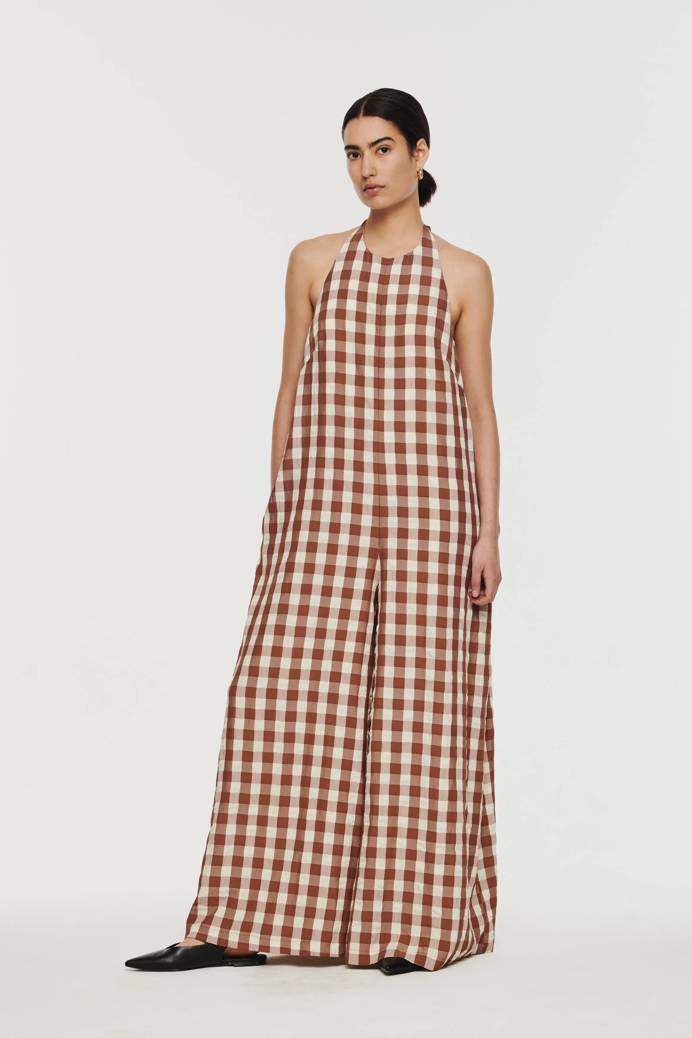 Harmony Halterneck Wide Leg Jumpsuit sold by Aligne
