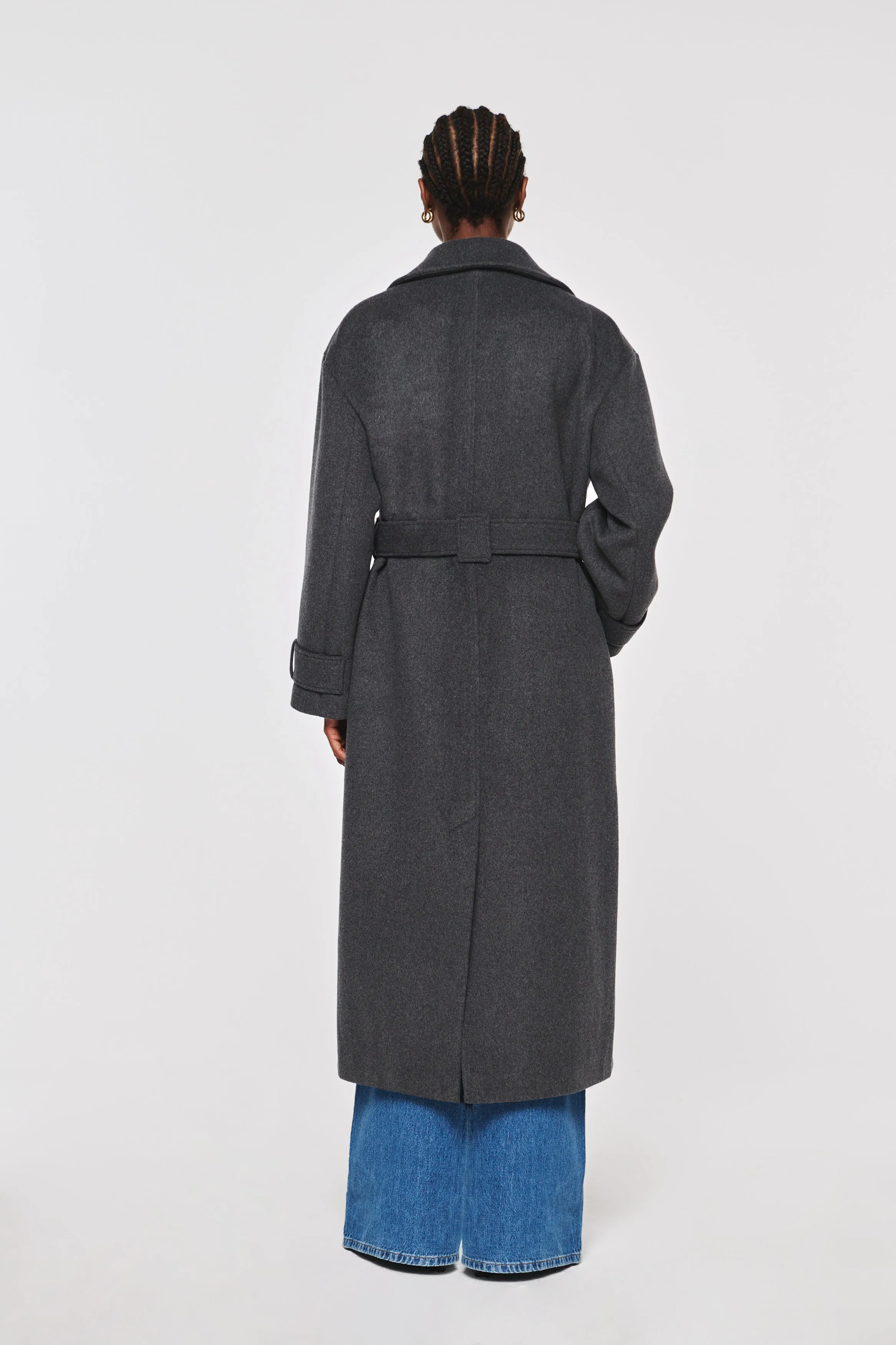 Exaggerated Oversized Wrap Wool Coat sold by Aligne product image thumbnail 4
