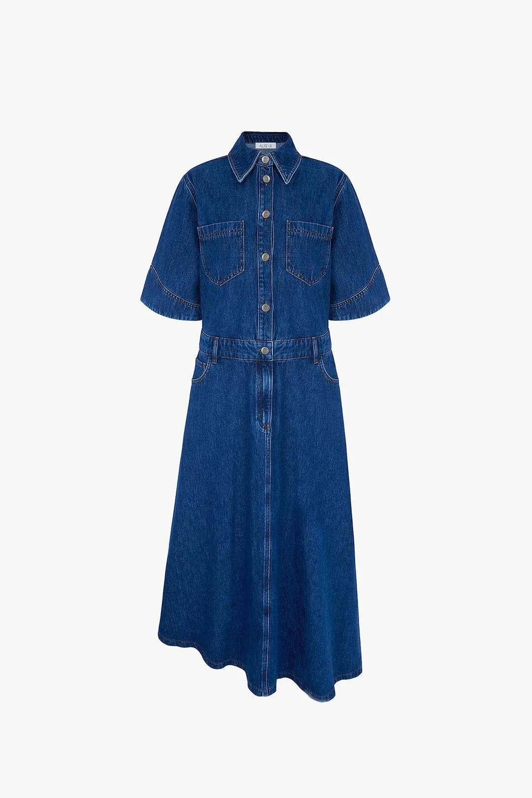 Mateo Asymmetric Denim Dress sold by Aligne product image thumbnail 4