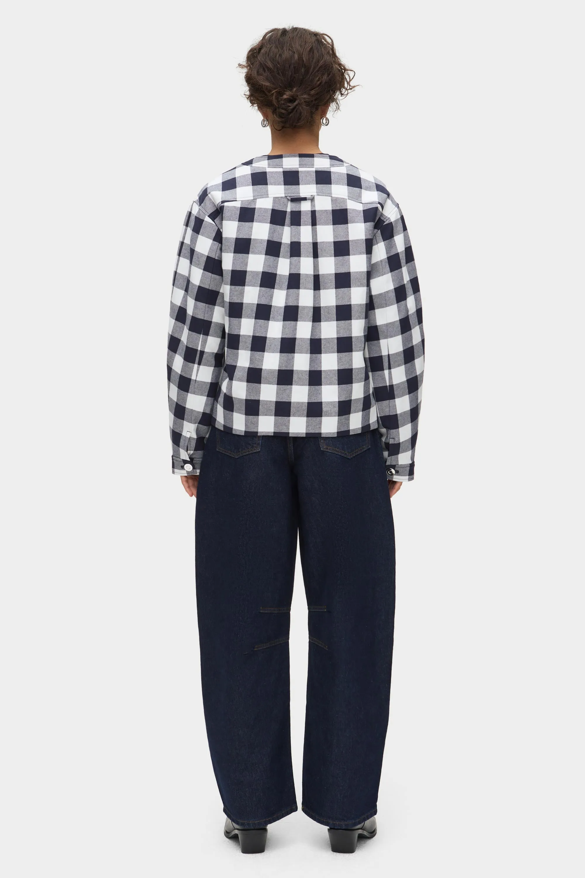 Nathan Gingham Check Jacket sold by Aligne product image thumbnail 4