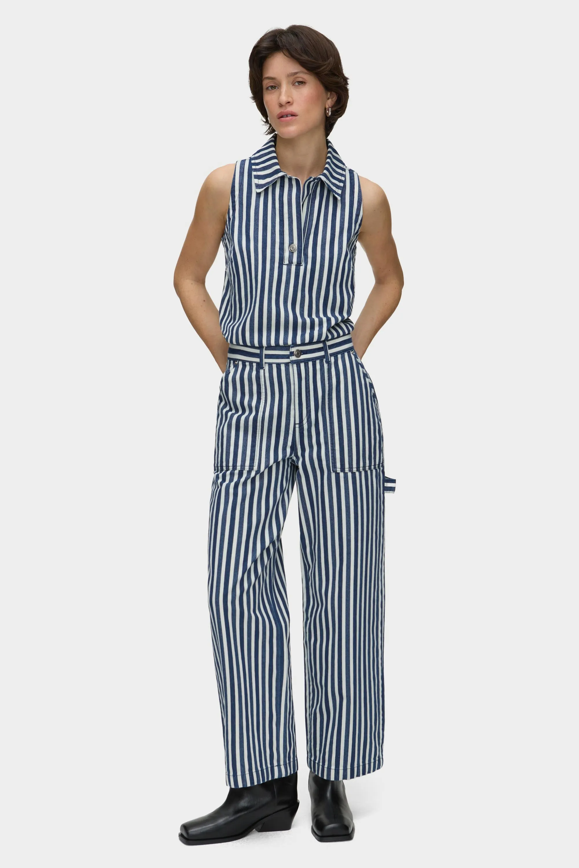 Wolf Cargo Striped Jeans sold by Aligne