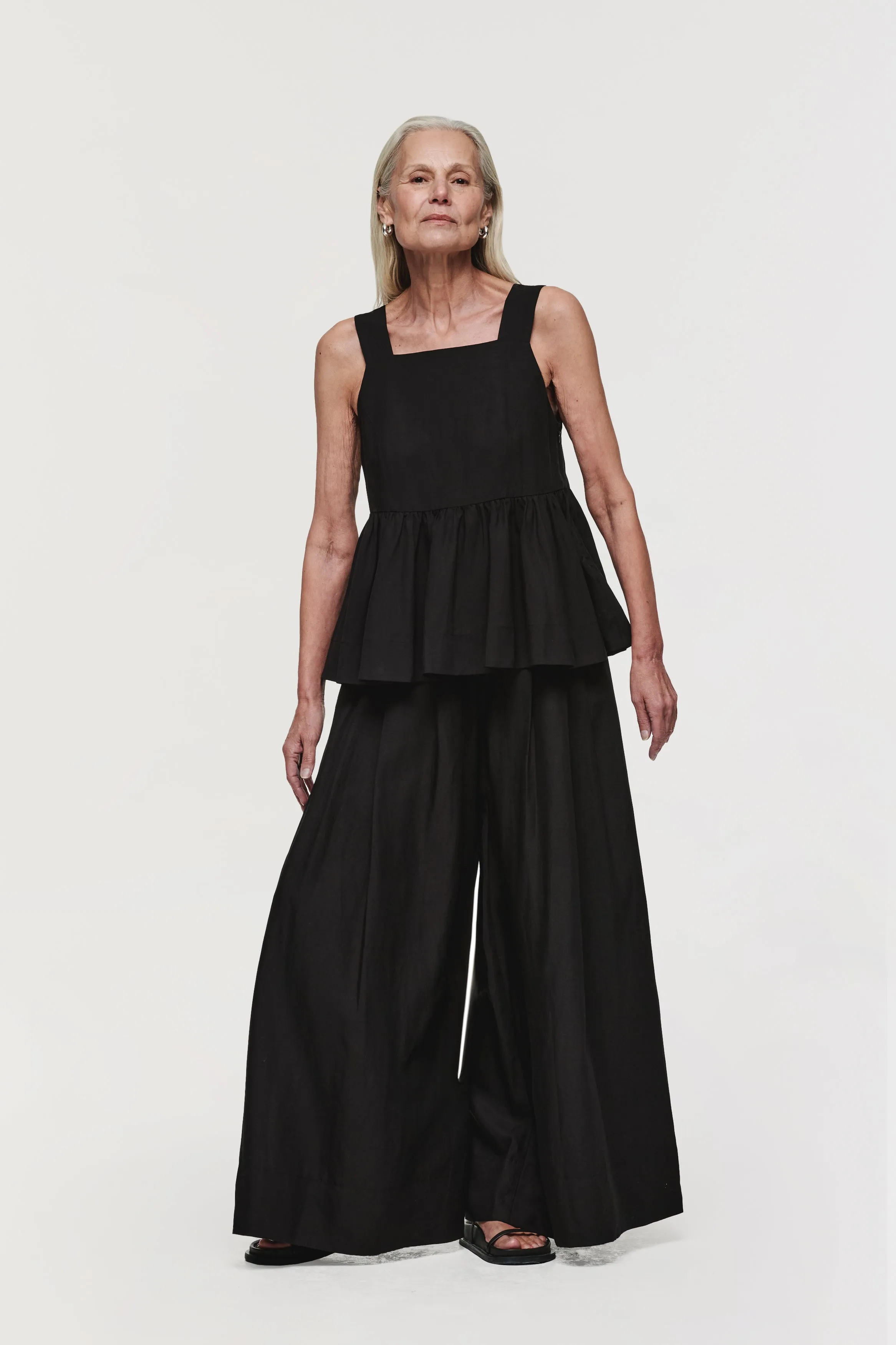 PALM PEPLUM TOP sold by Aligne