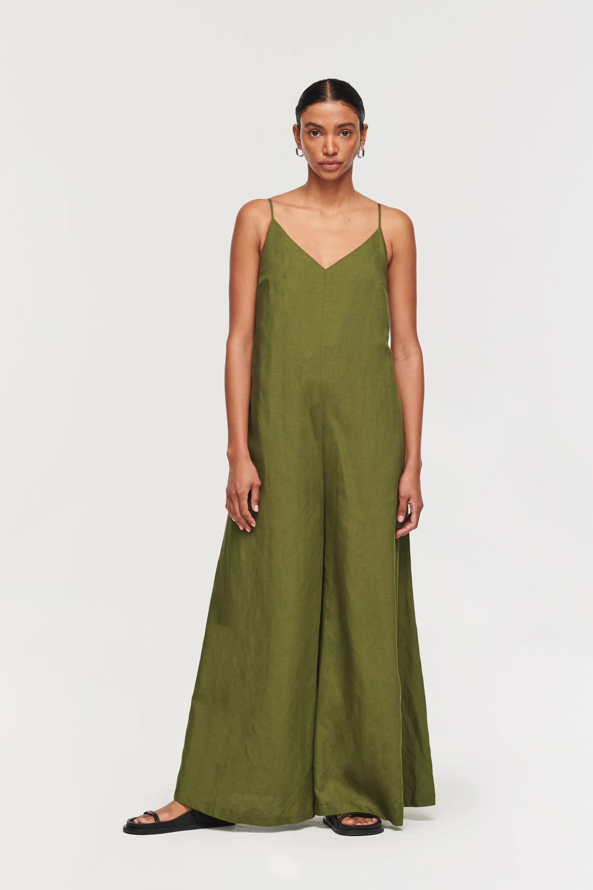 NELL EXTRA-WIDE LEG JUMPSUIT sold by Aligne