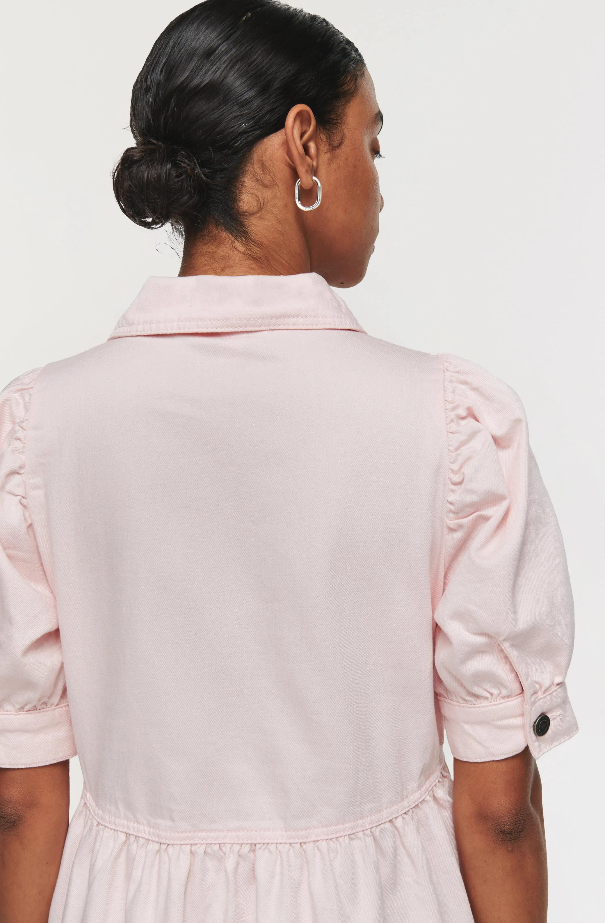 Gabriella Short Sleeve Denim Midi Dress sold by Aligne product image thumbnail 4