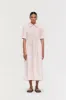 Gabriella Short Sleeve Denim Midi Dress sold by Aligne