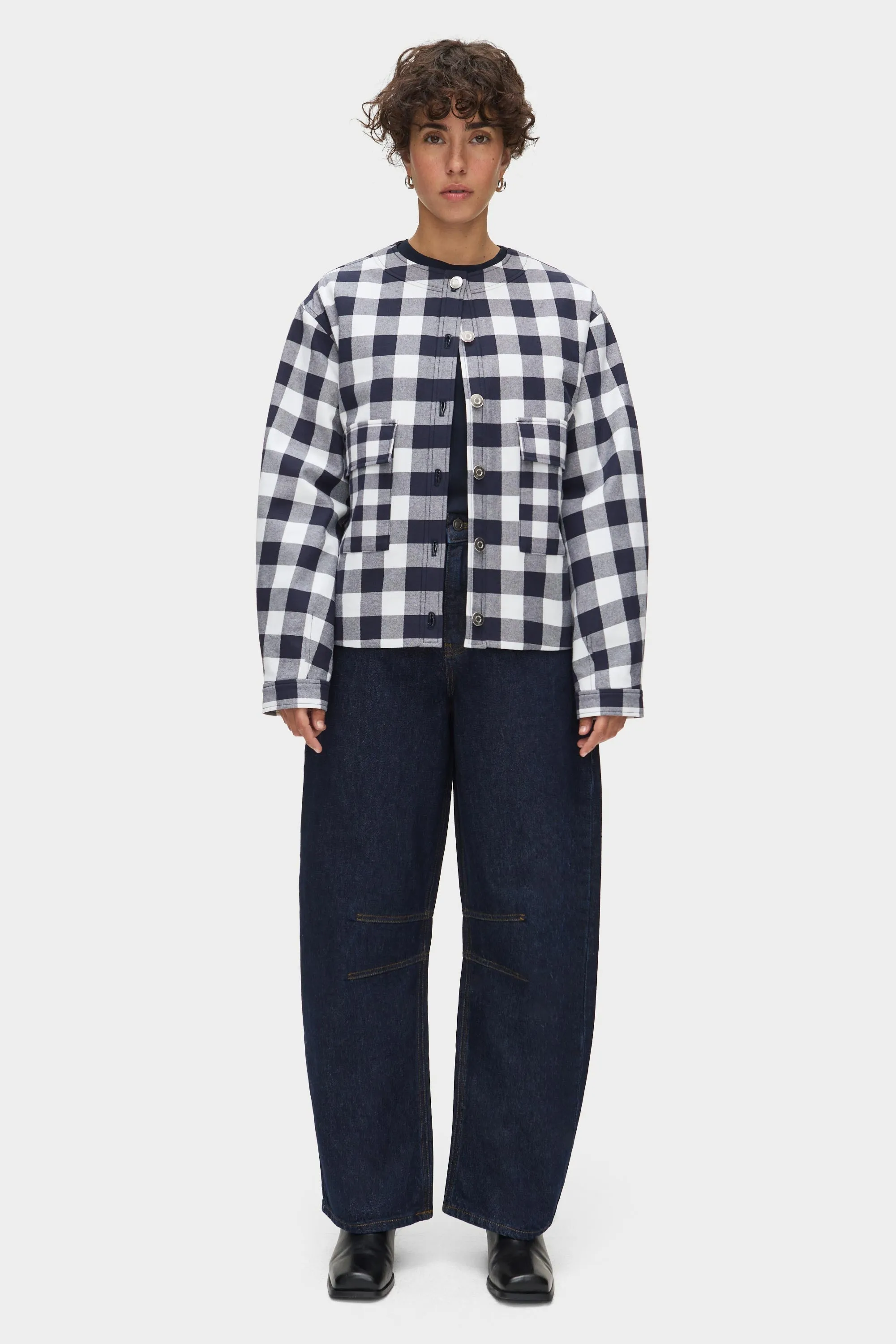 Nathan Check Quilted Jacket sold by Aligne product image thumbnail 2