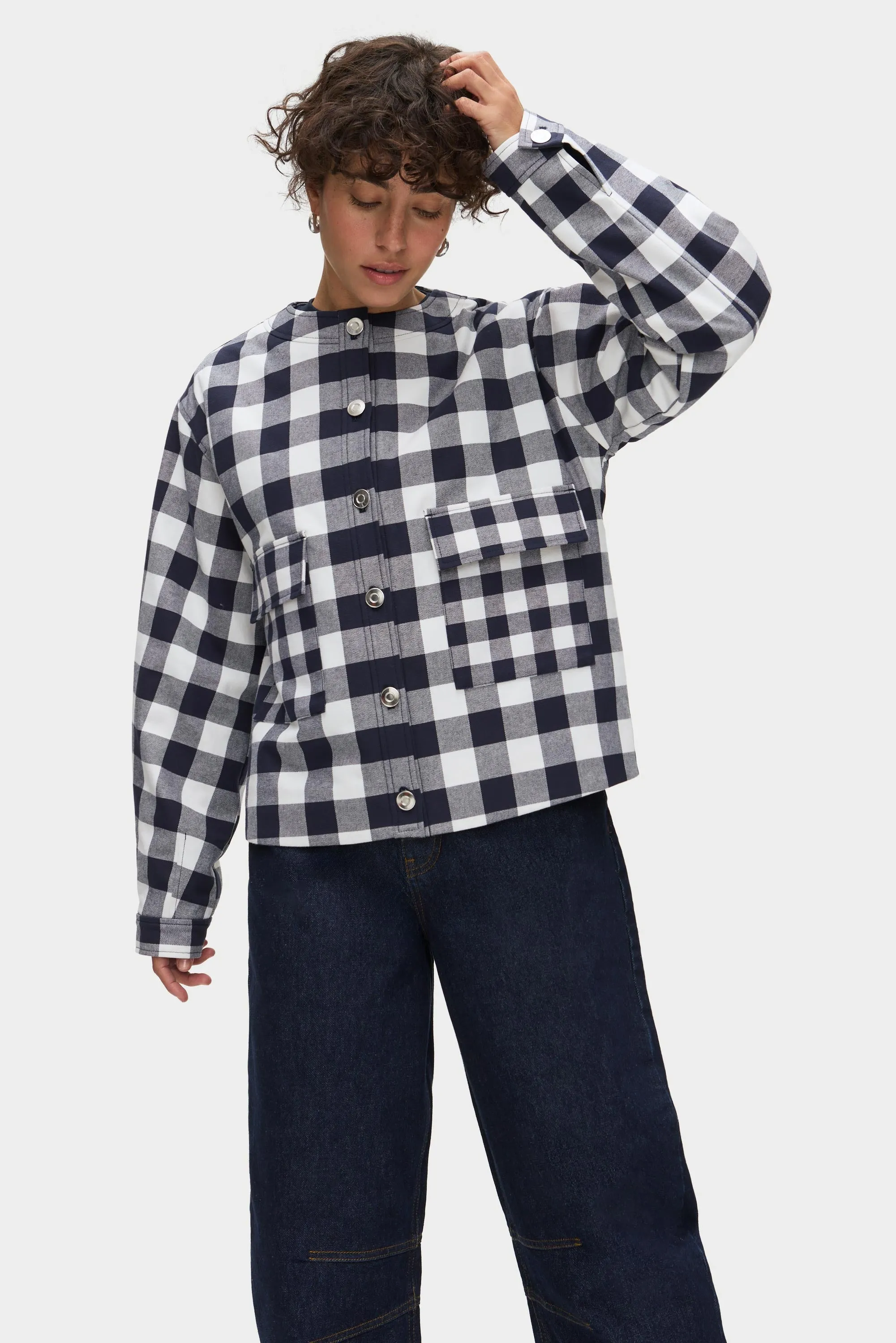 Nathan Check Quilted Jacket sold by Aligne product image thumbnail 3