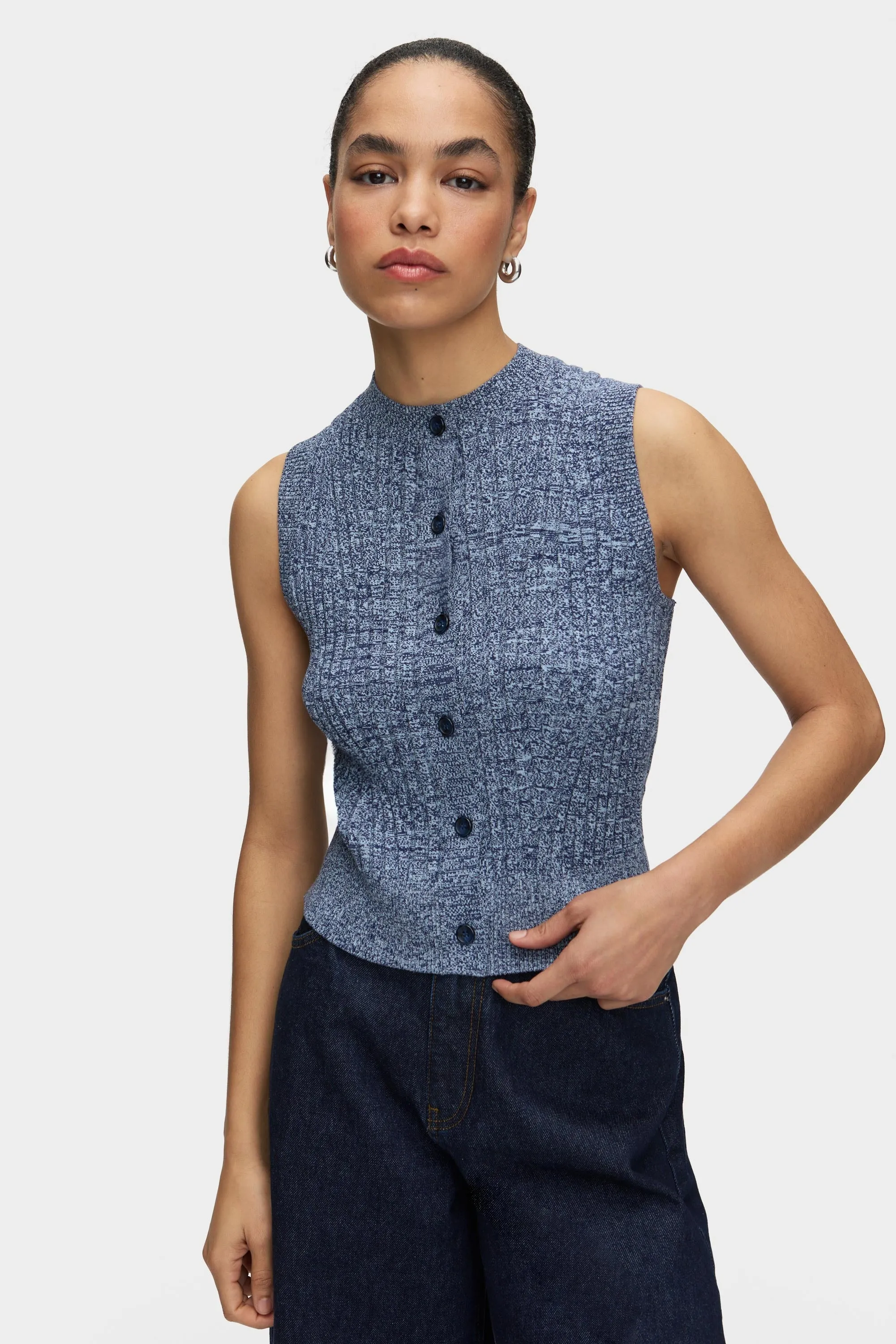 Irene Ribbed Button Top sold by Aligne product image thumbnail 2