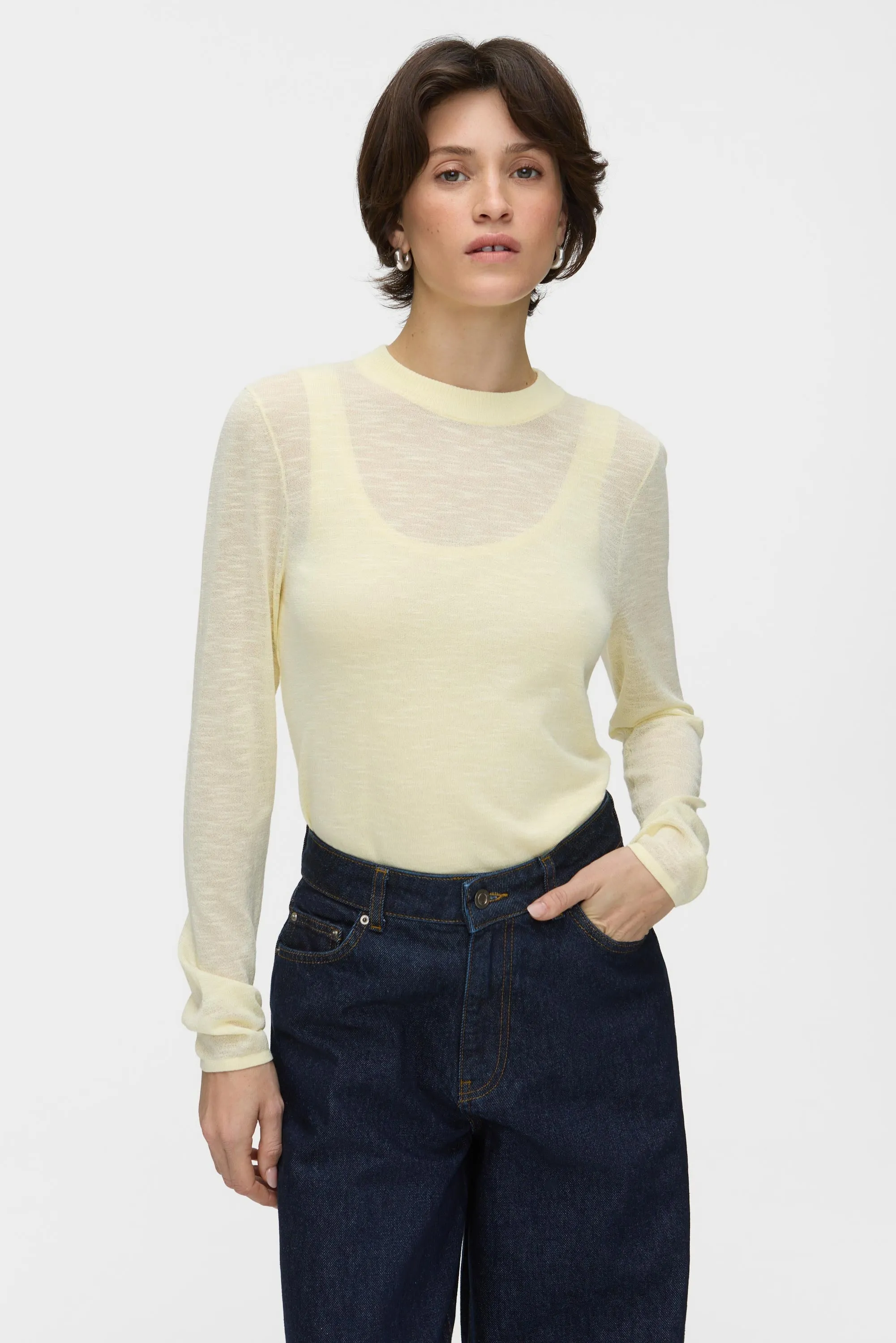Freddie Sheer Knitted Top sold by Aligne