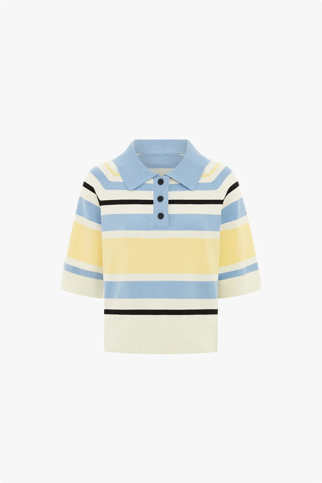 Emmet Stripped Knitted Polo sold by Aligne product image thumbnail 5