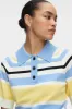 Emmet Stripped Knitted Polo sold by Aligne