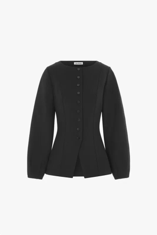 Bonnie Ponte Waisted Blazer sold by Aligne