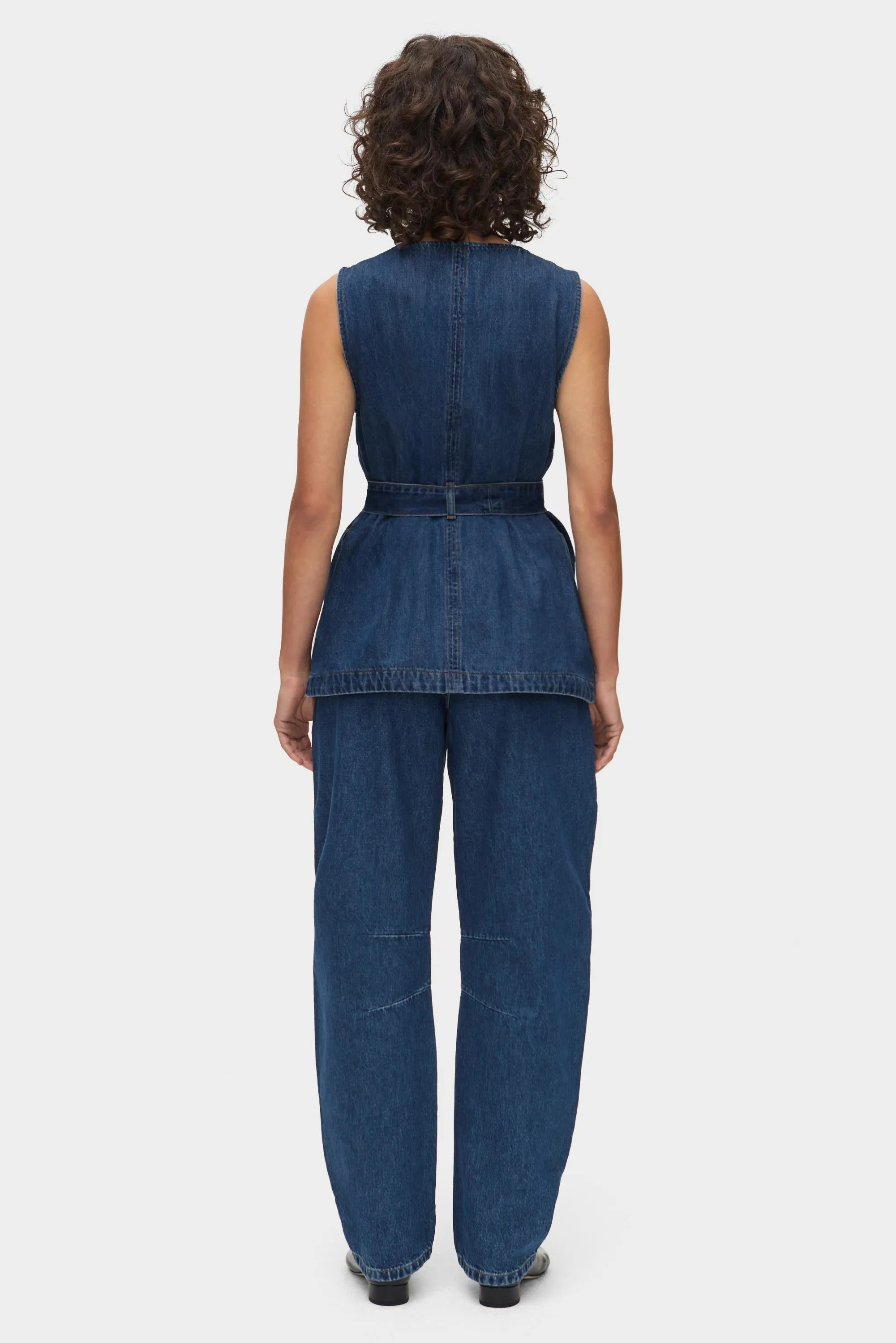 Jate Denim Wrap Waistcoat sold by Aligne product image thumbnail 4