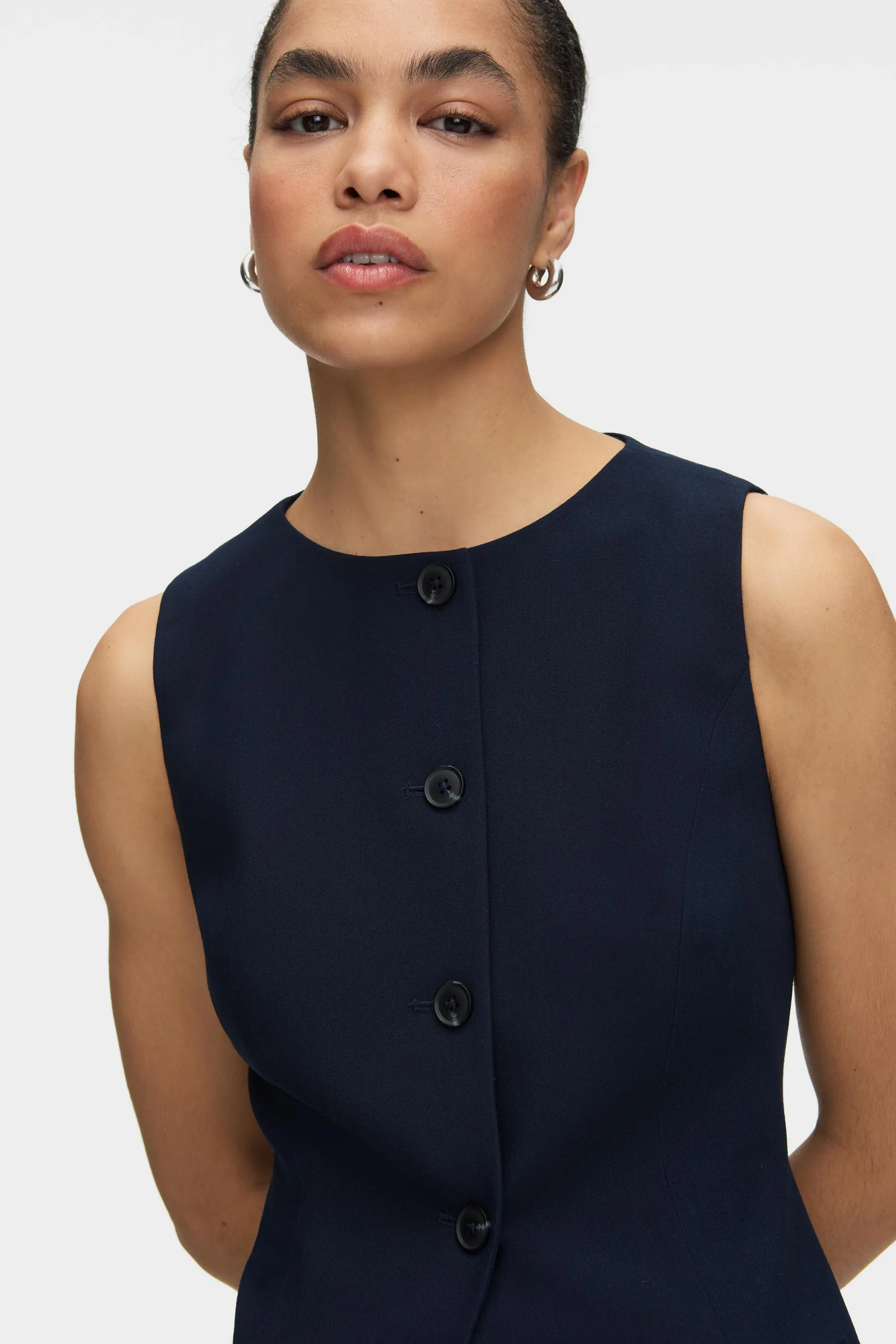 Leo Long Waistcoat sold by Aligne product image thumbnail 3