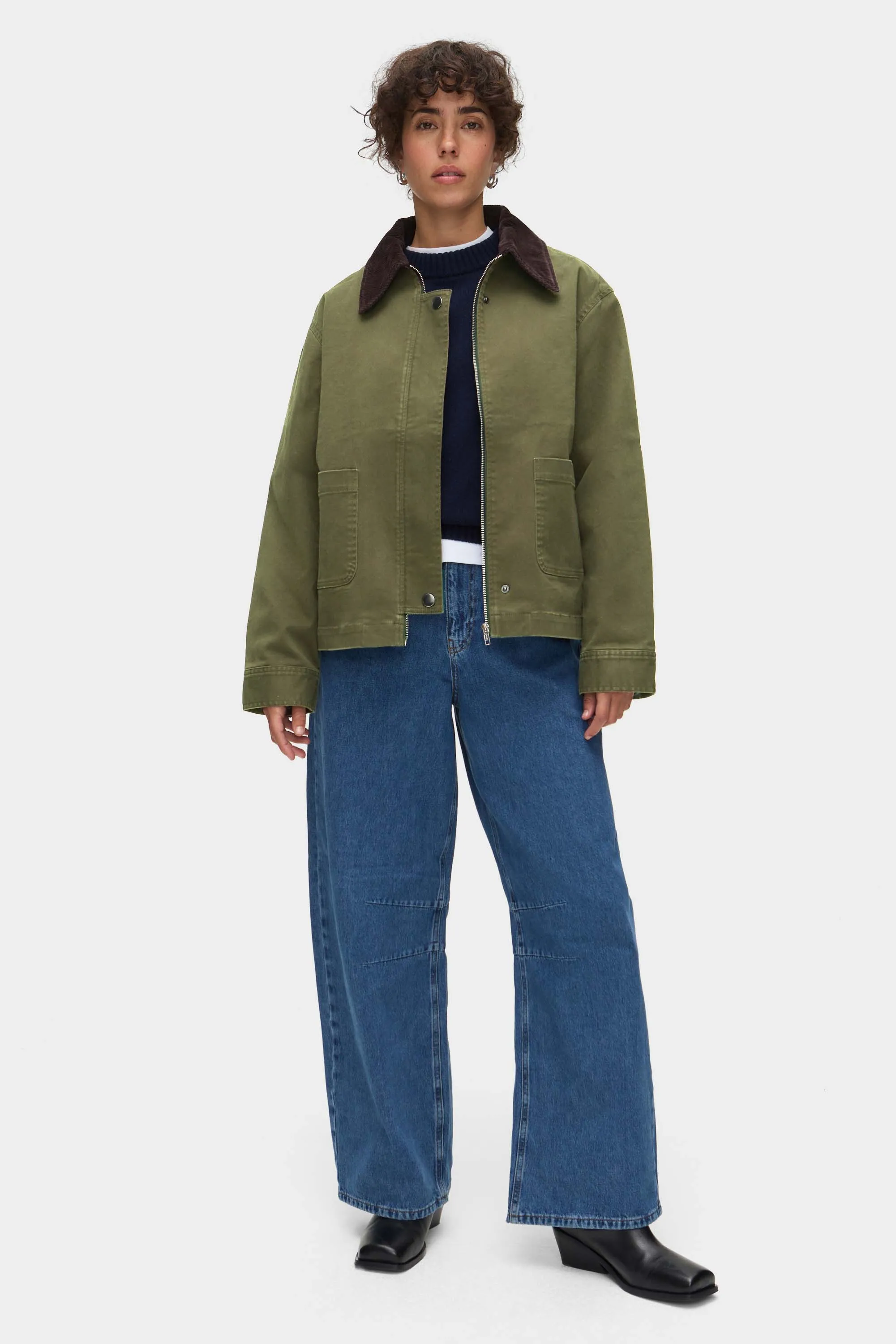 Madi Corduroy Collar Jacket sold by Aligne