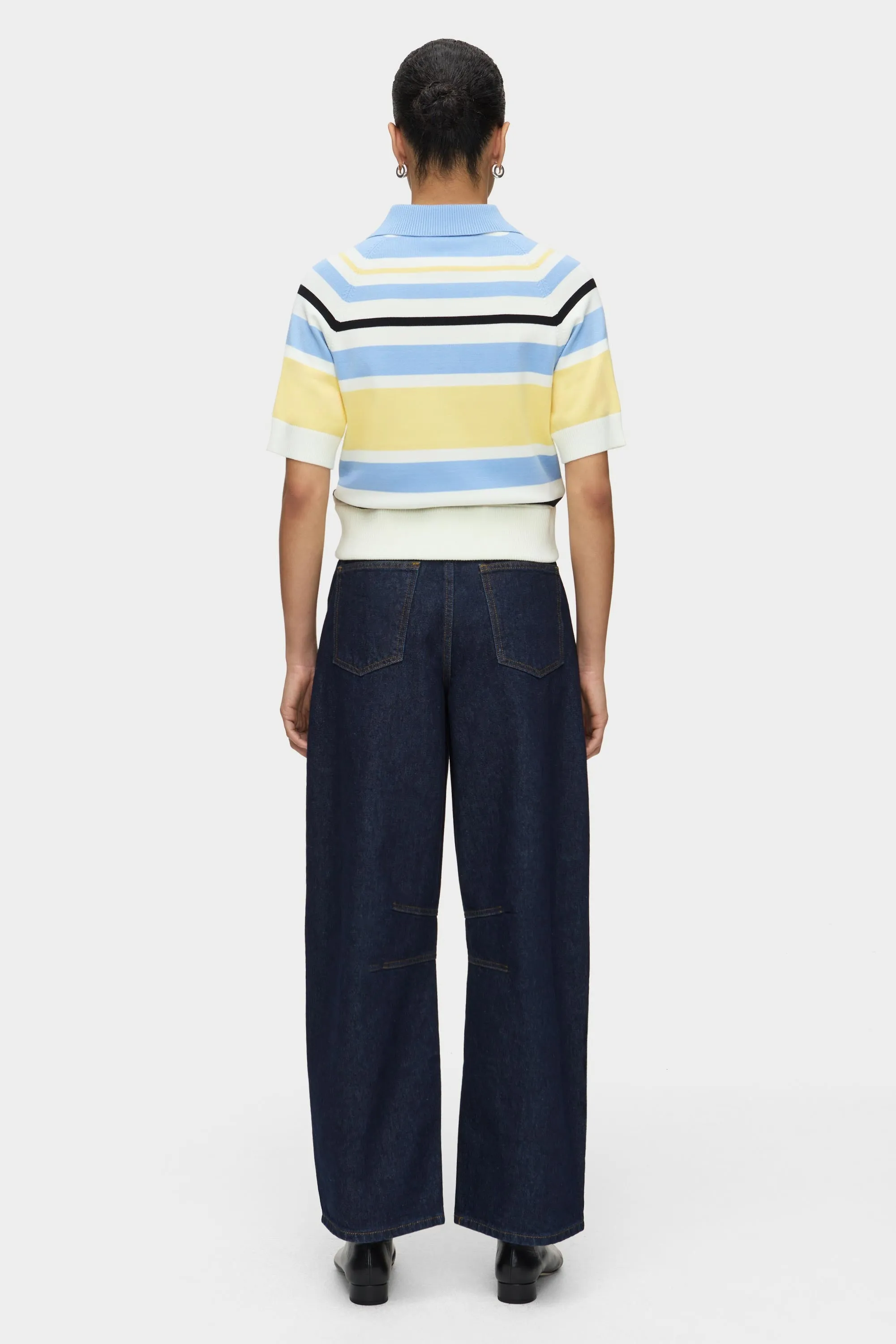 Emmet Striped Knitted Polo sold by Aligne product image thumbnail 4