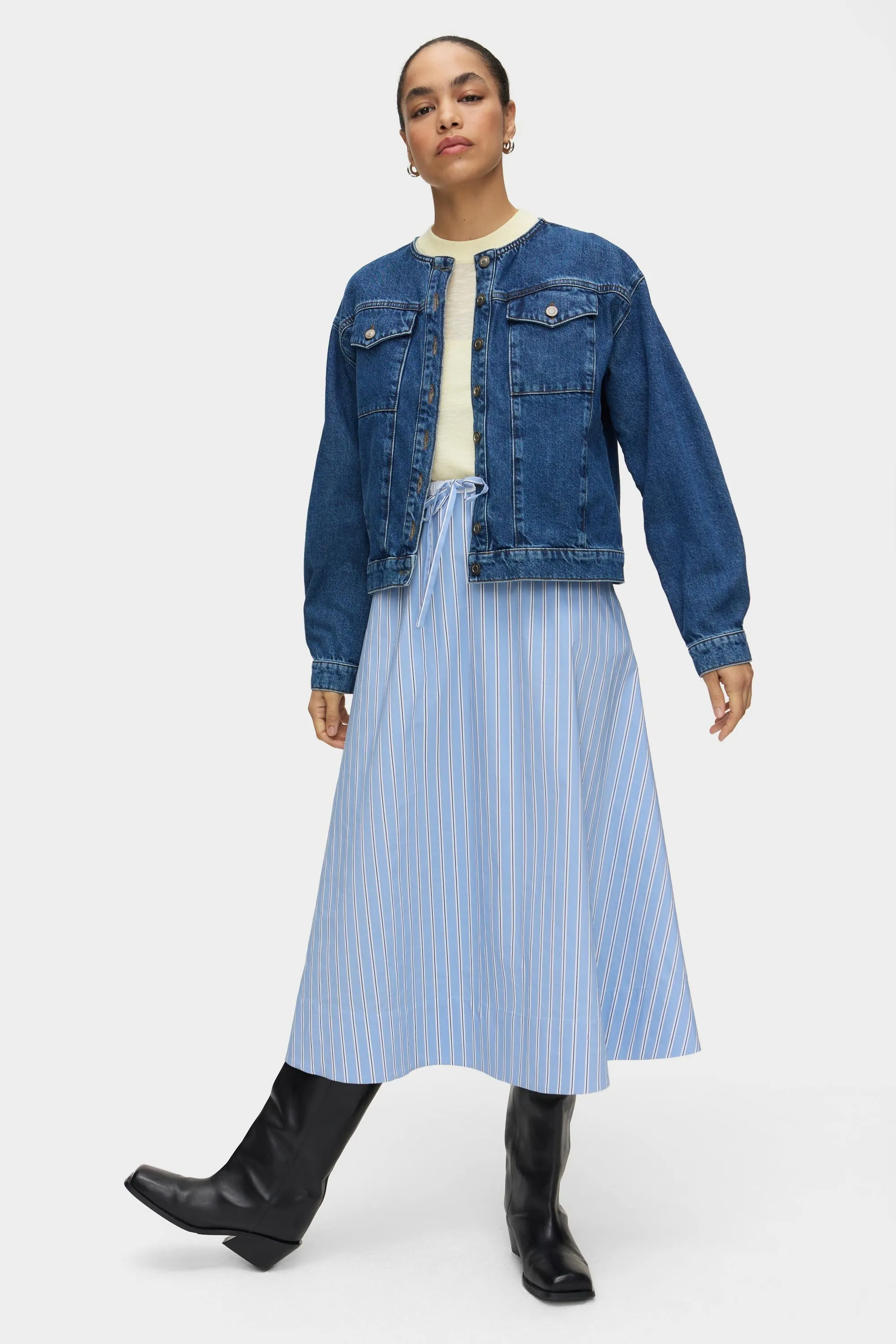 Miko Striped Cotton Maxi Skirt sold by Aligne product image thumbnail 3