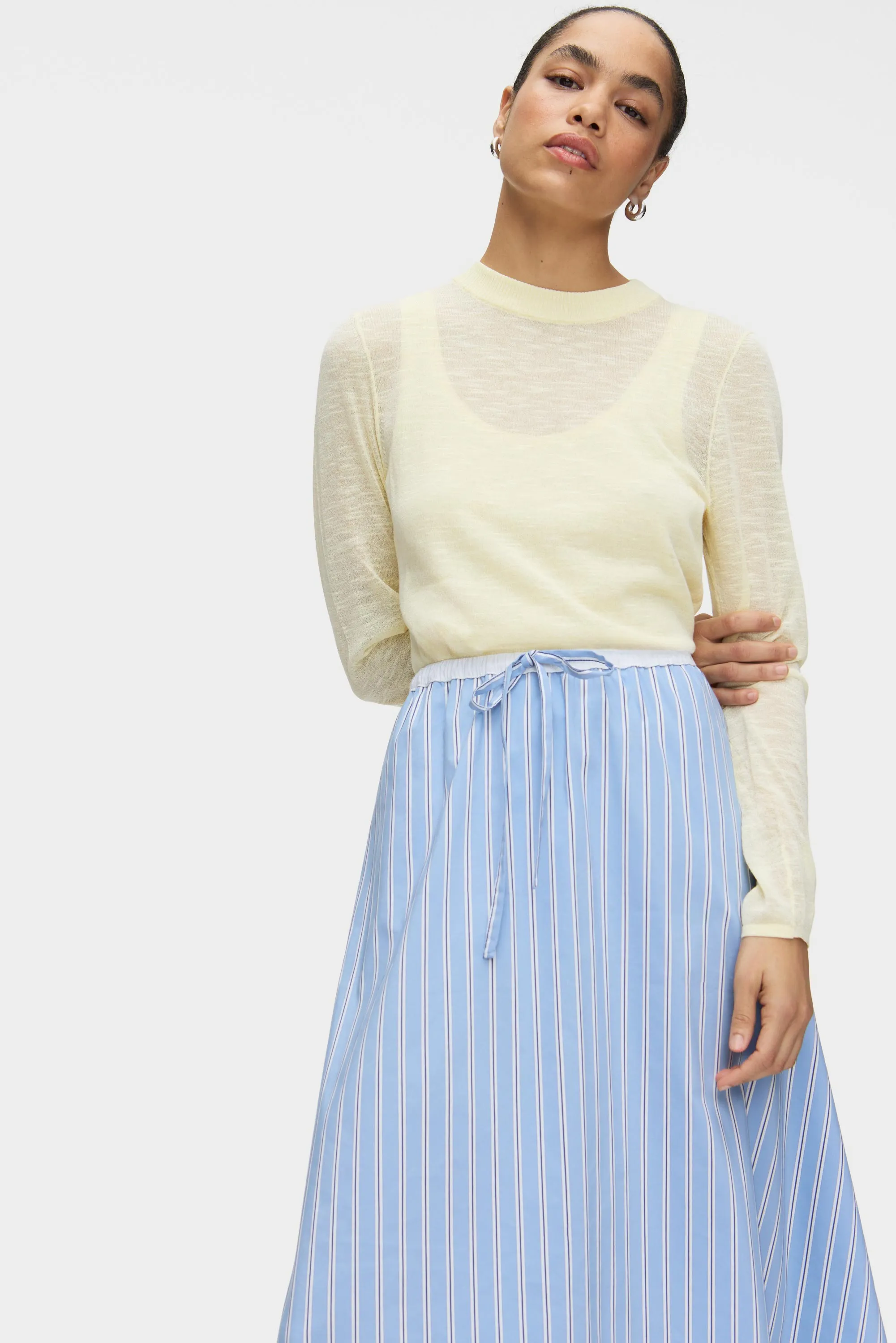 Miko Striped Cotton Maxi Skirt sold by Aligne product image thumbnail 2