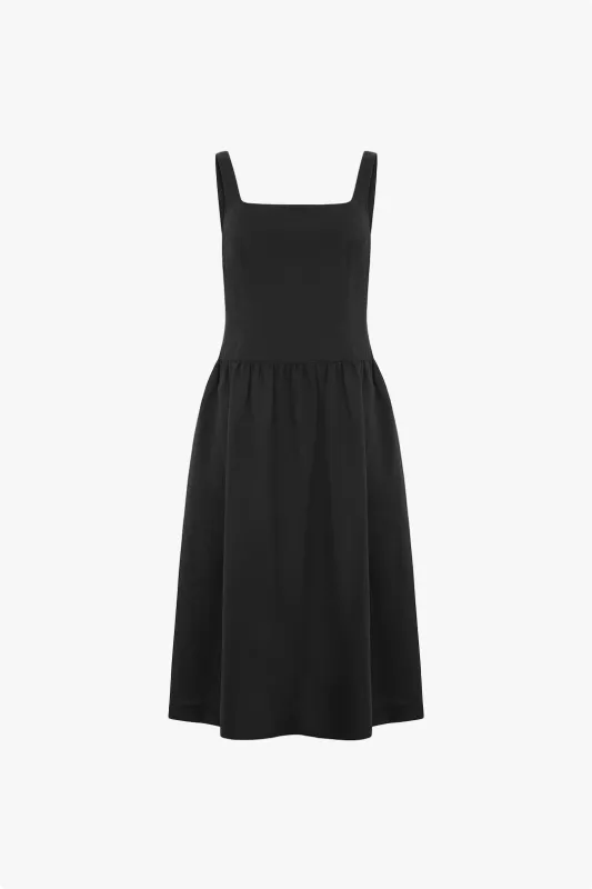Rosia Drop Waist Linen Dress sold by Aligne