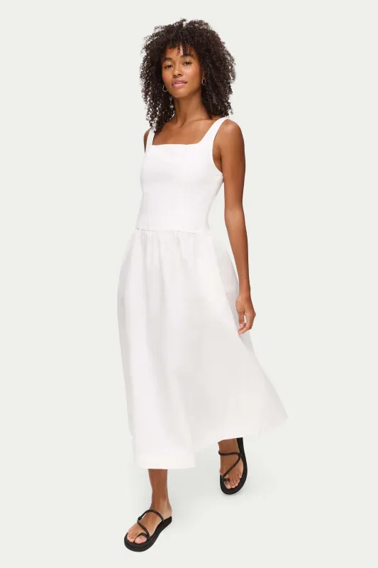 Rosia Drop Waist Linen Dress sold by Aligne