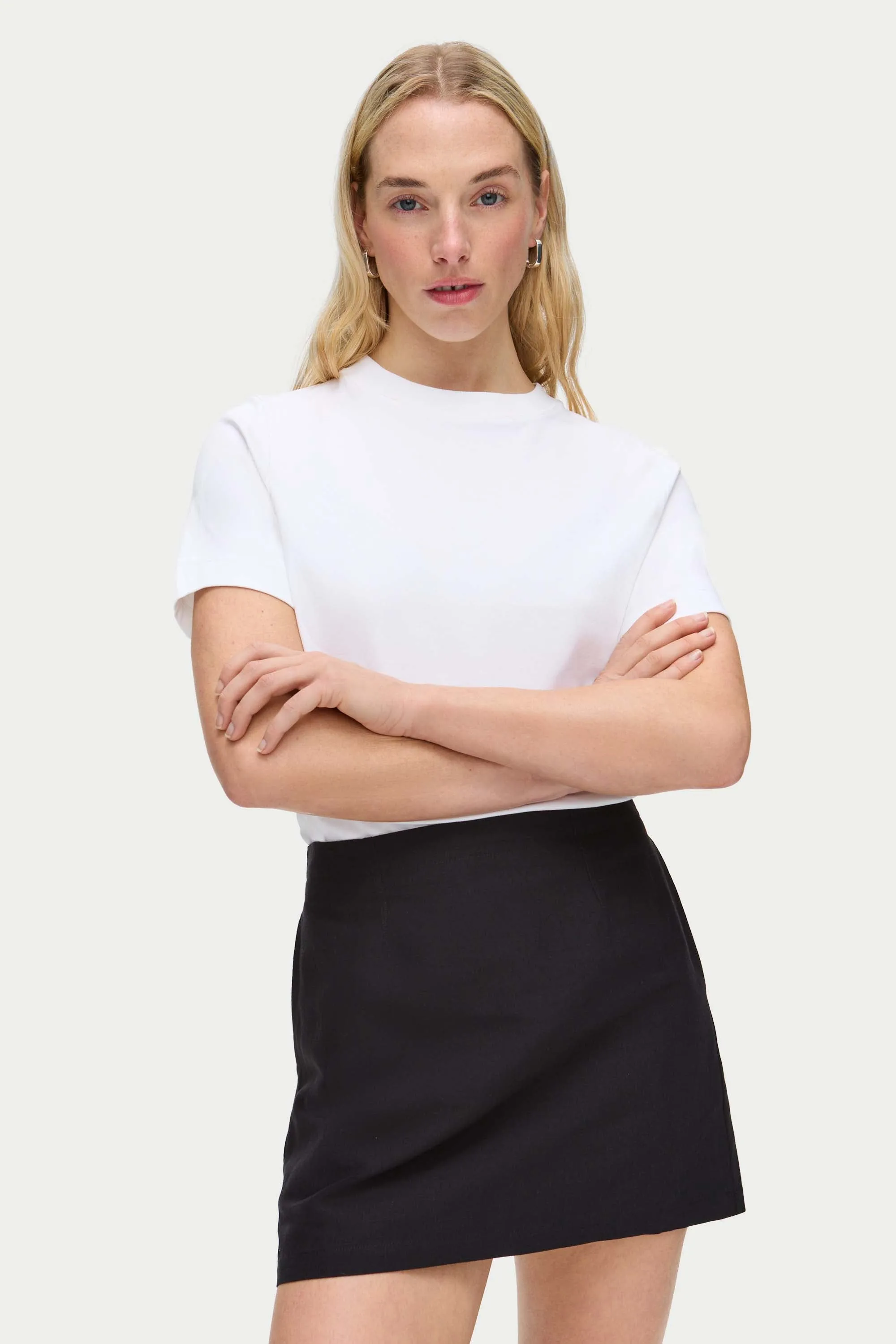 Hadley Linen Mini Skirt sold by Aligne