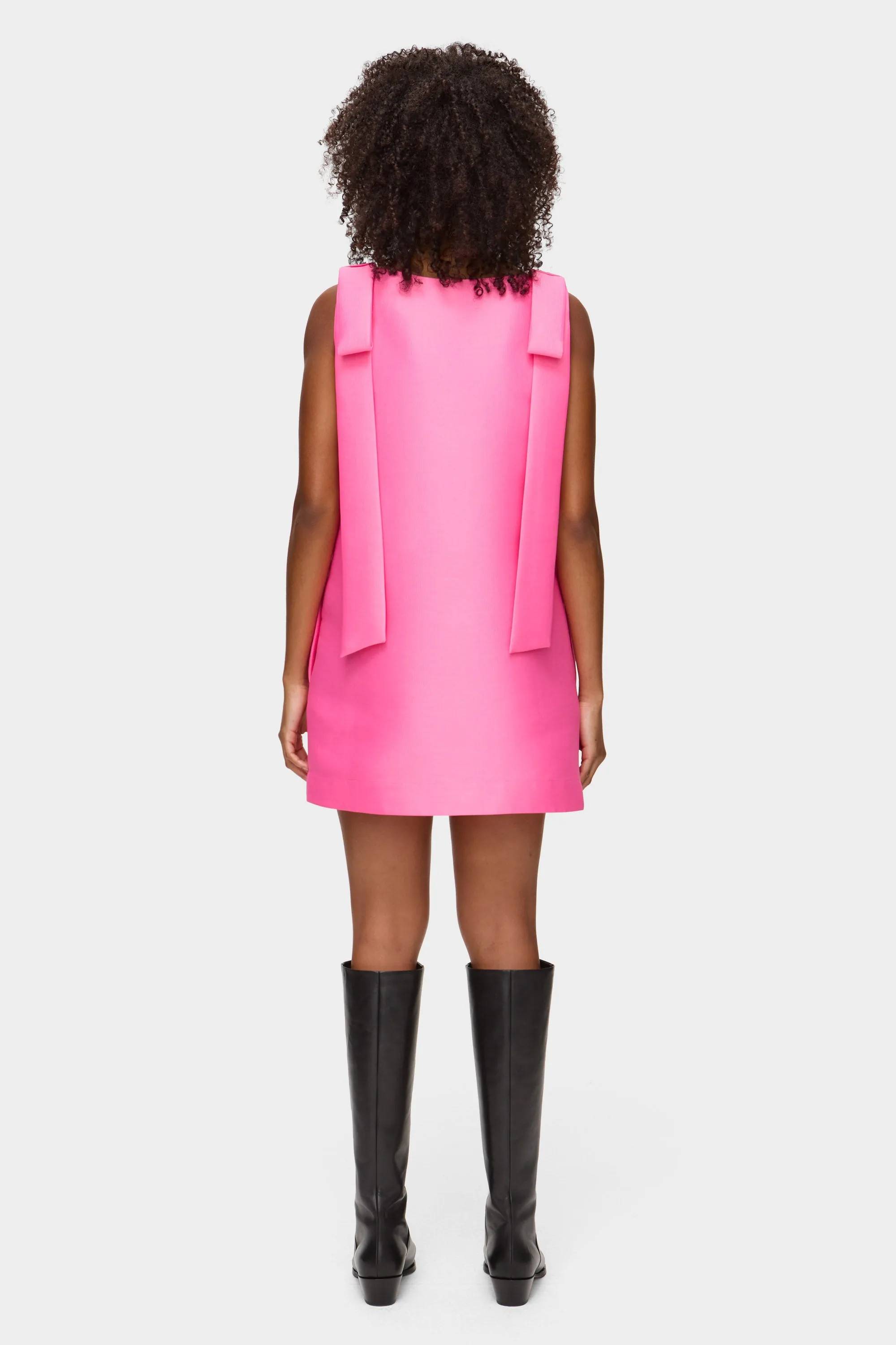Fern Bow Satin Mini Dress sold by Aligne product image thumbnail 4