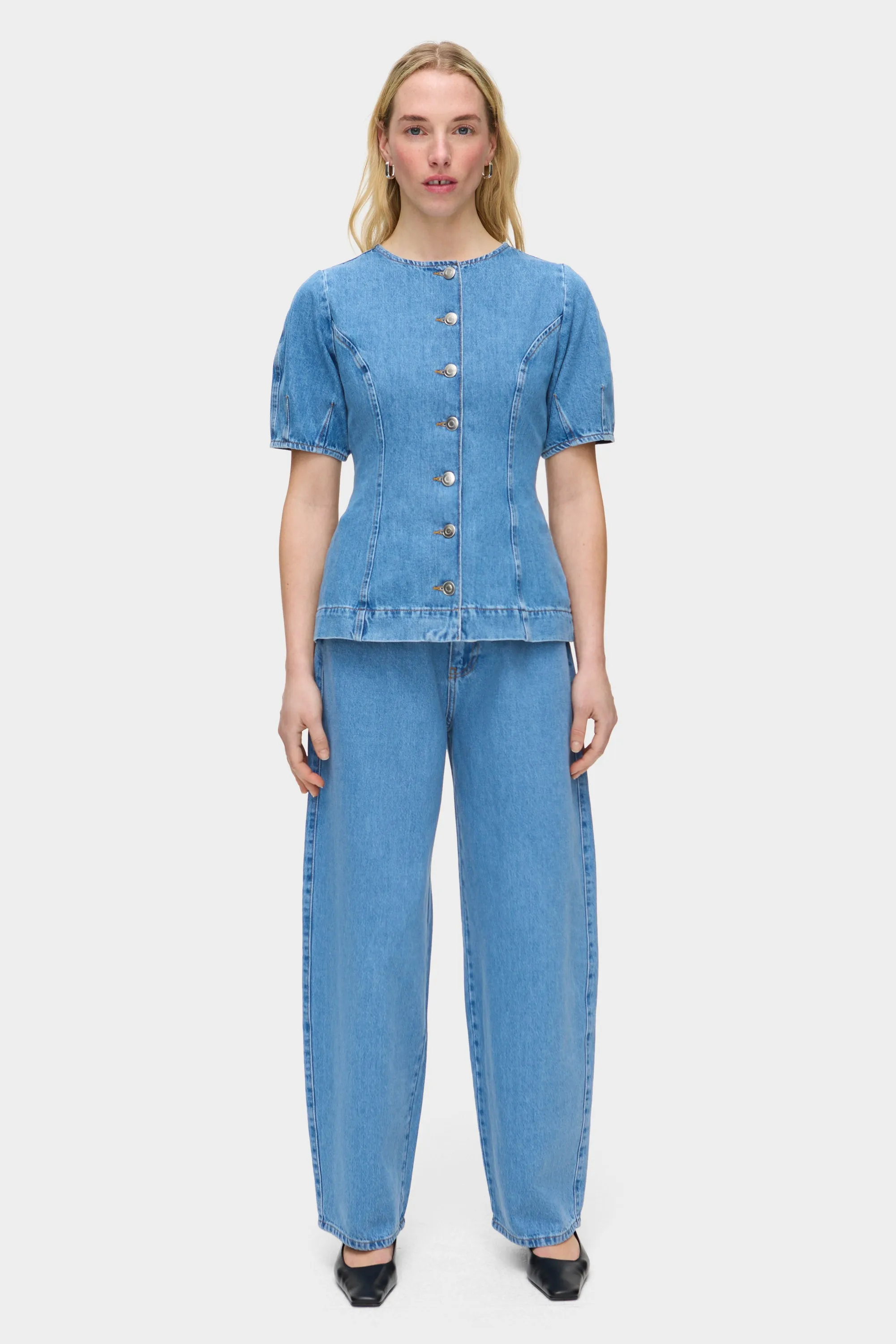 Anais Denim Waisted Shirt sold by Aligne product image thumbnail 2