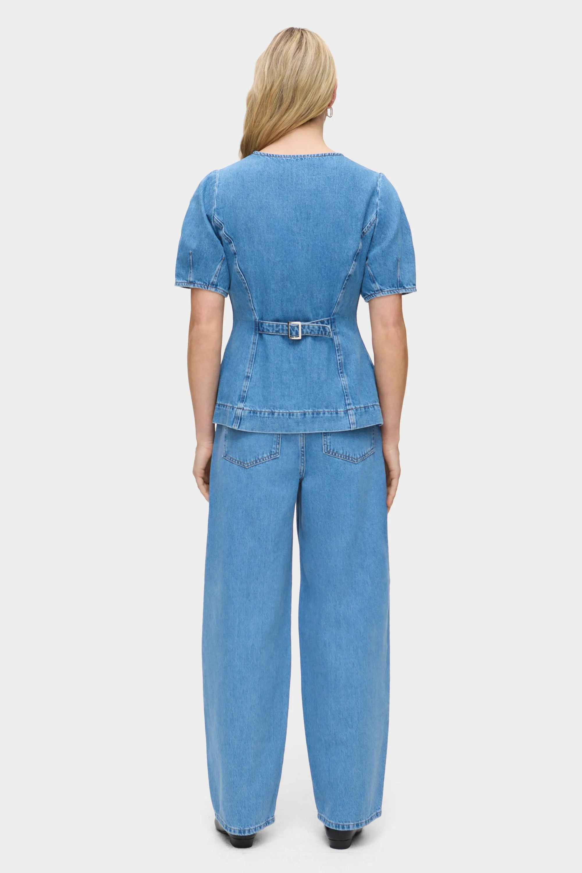 Anais Denim Waisted Shirt sold by Aligne product image thumbnail 4