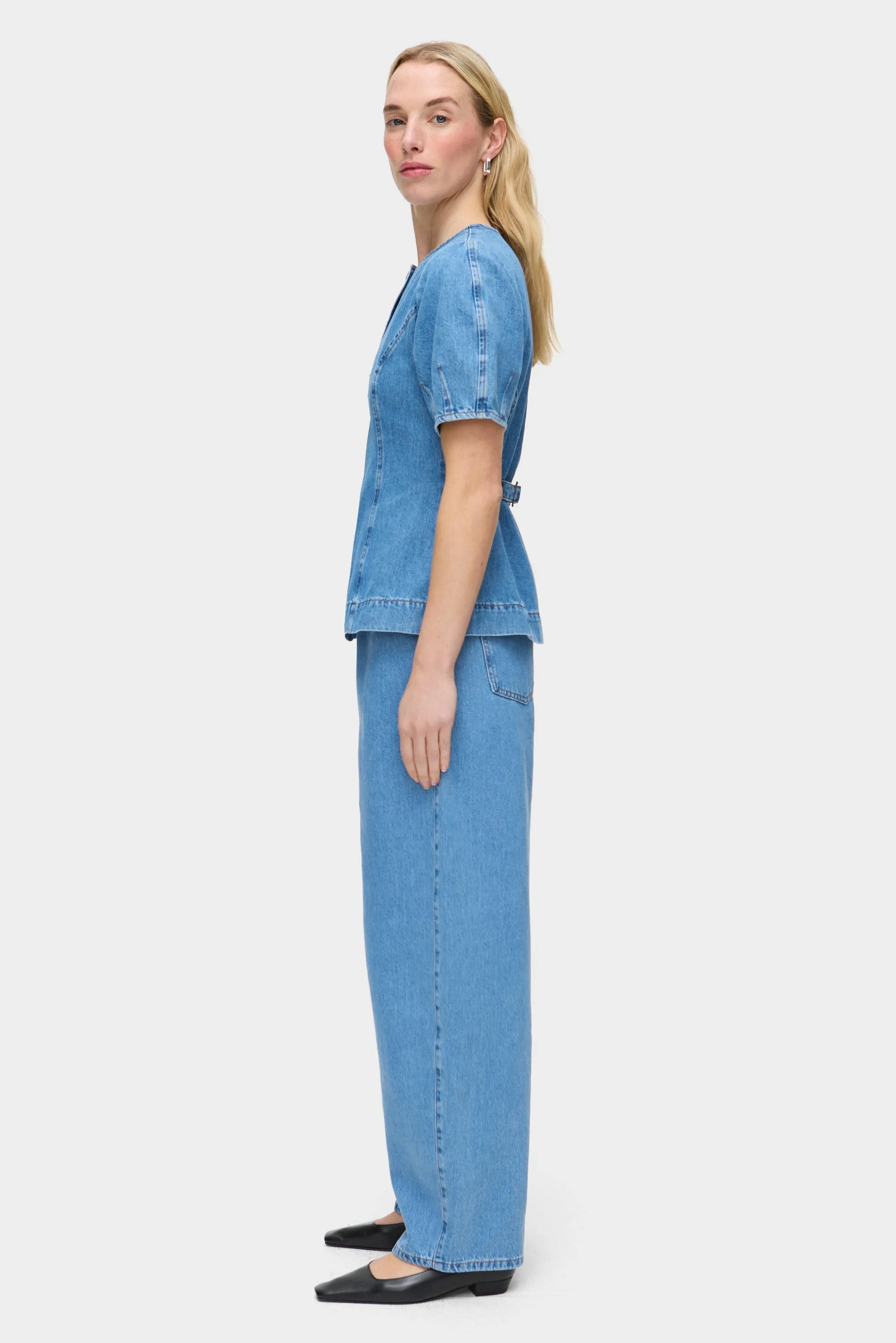 Anais Denim Waisted Shirt sold by Aligne product image thumbnail 3