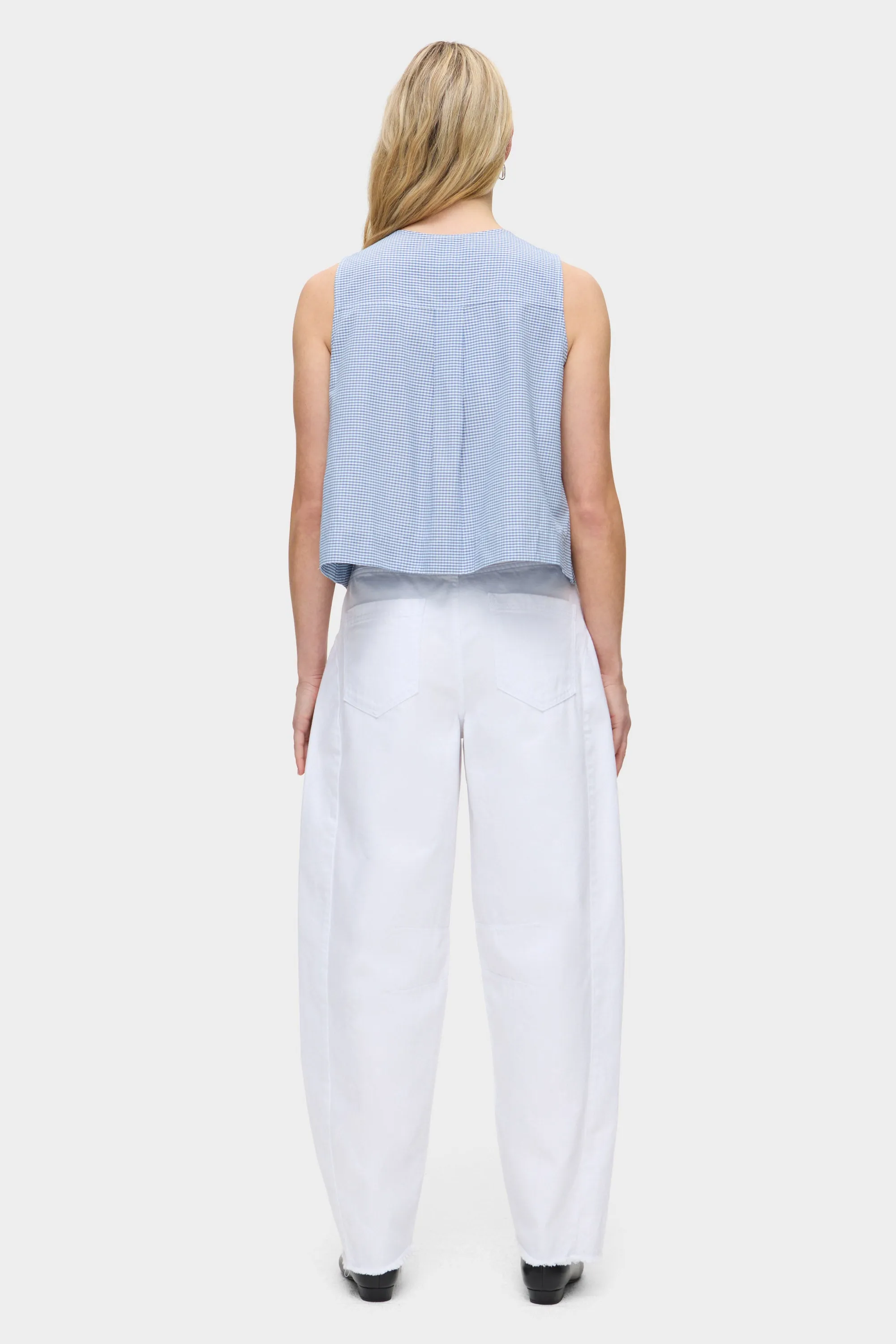 Tally Checked Tie Detail Top sold by Aligne product image thumbnail 4