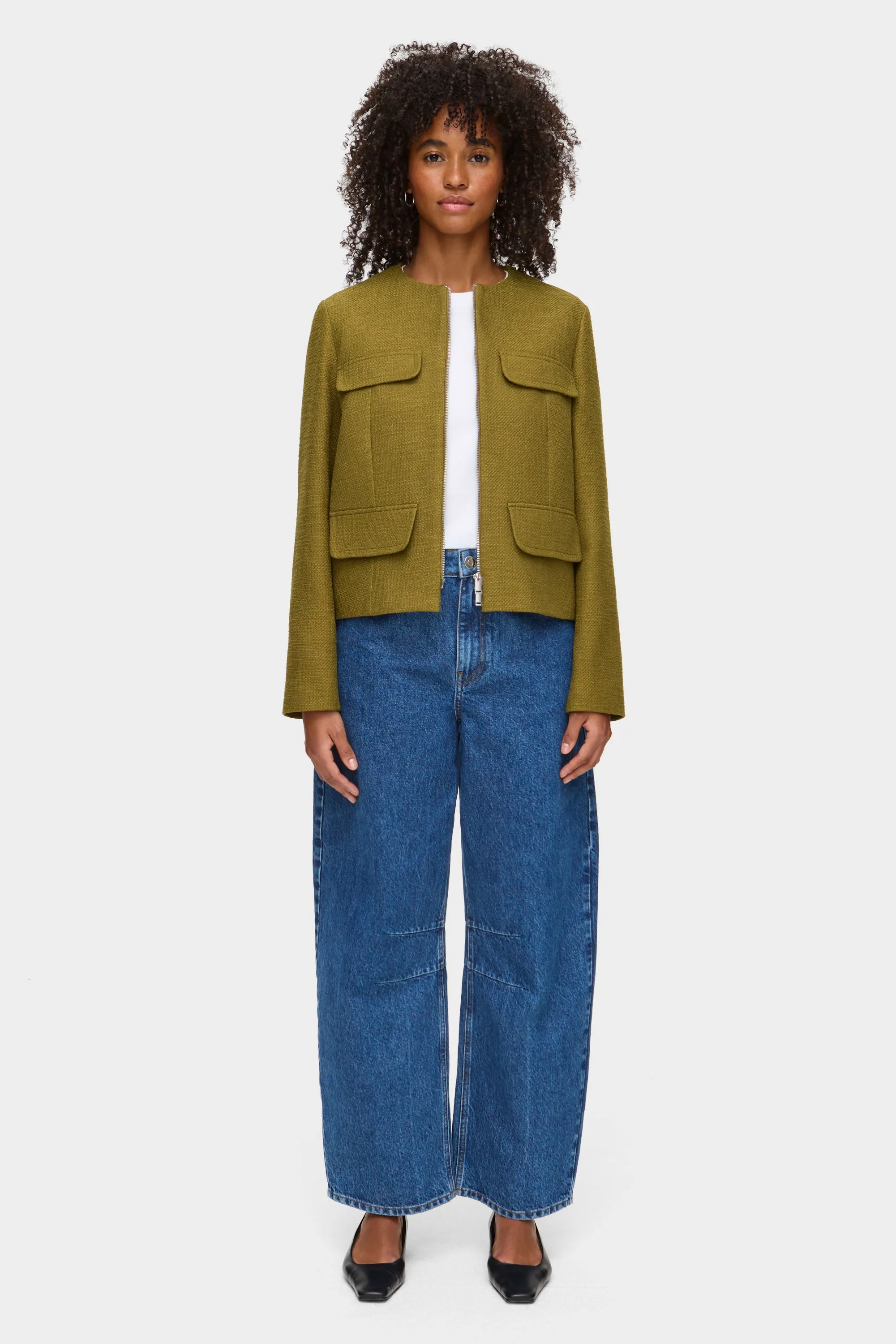 Jamala Boucle Zip Blazer sold by Aligne product image thumbnail 2