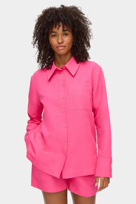 Cherry Linen Shirt sold by Aligne