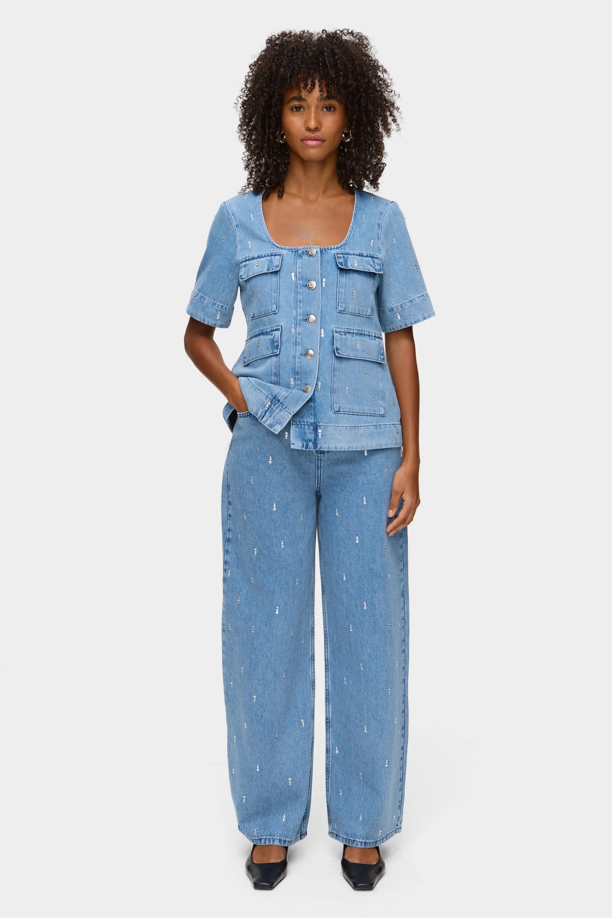 Pariah Diamante Straight Leg Jeans sold by Aligne product image thumbnail 2