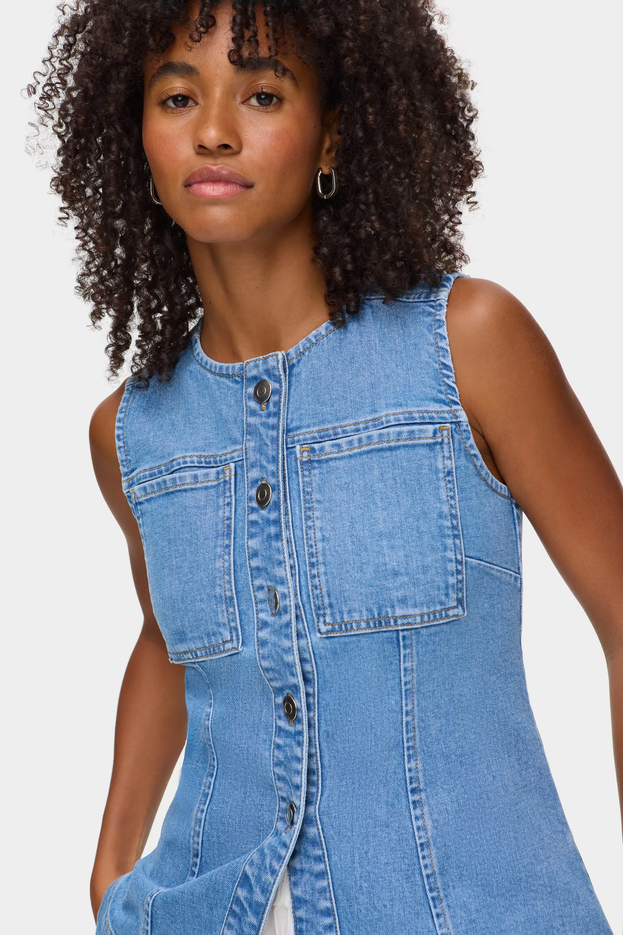 Duke Denim Waistcoat sold by Aligne product image thumbnail 3