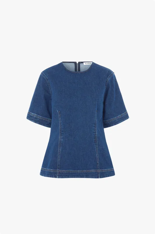 Cheer Denim Top sold by Aligne