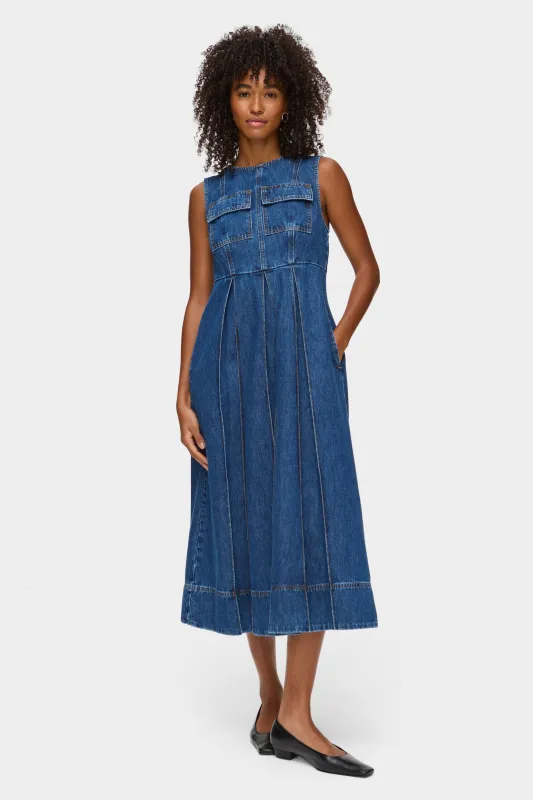 ED Cherish Midi Denim Dress sold by Aligne