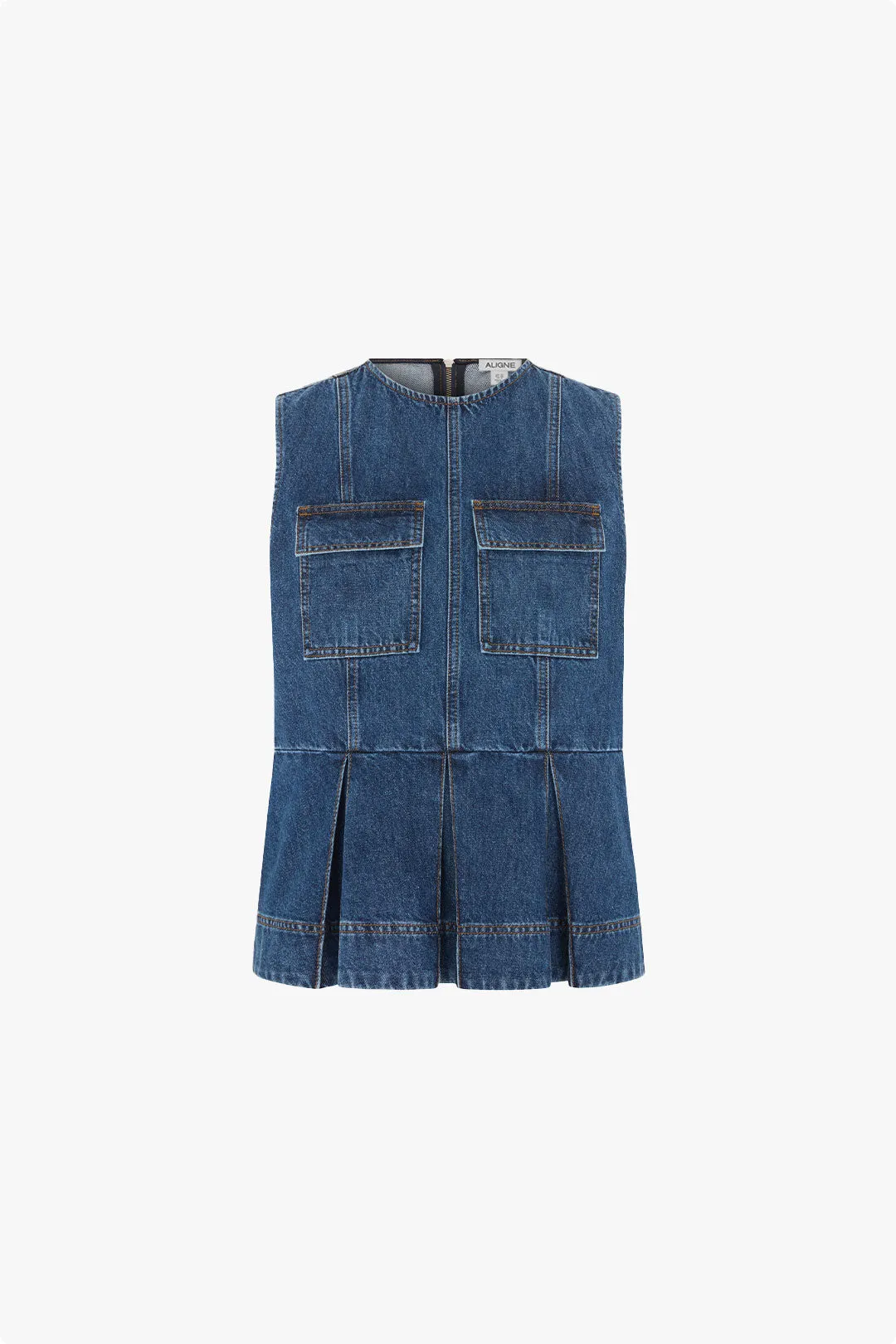 ED Hope Peplum Denim Top sold by Aligne product image thumbnail 5