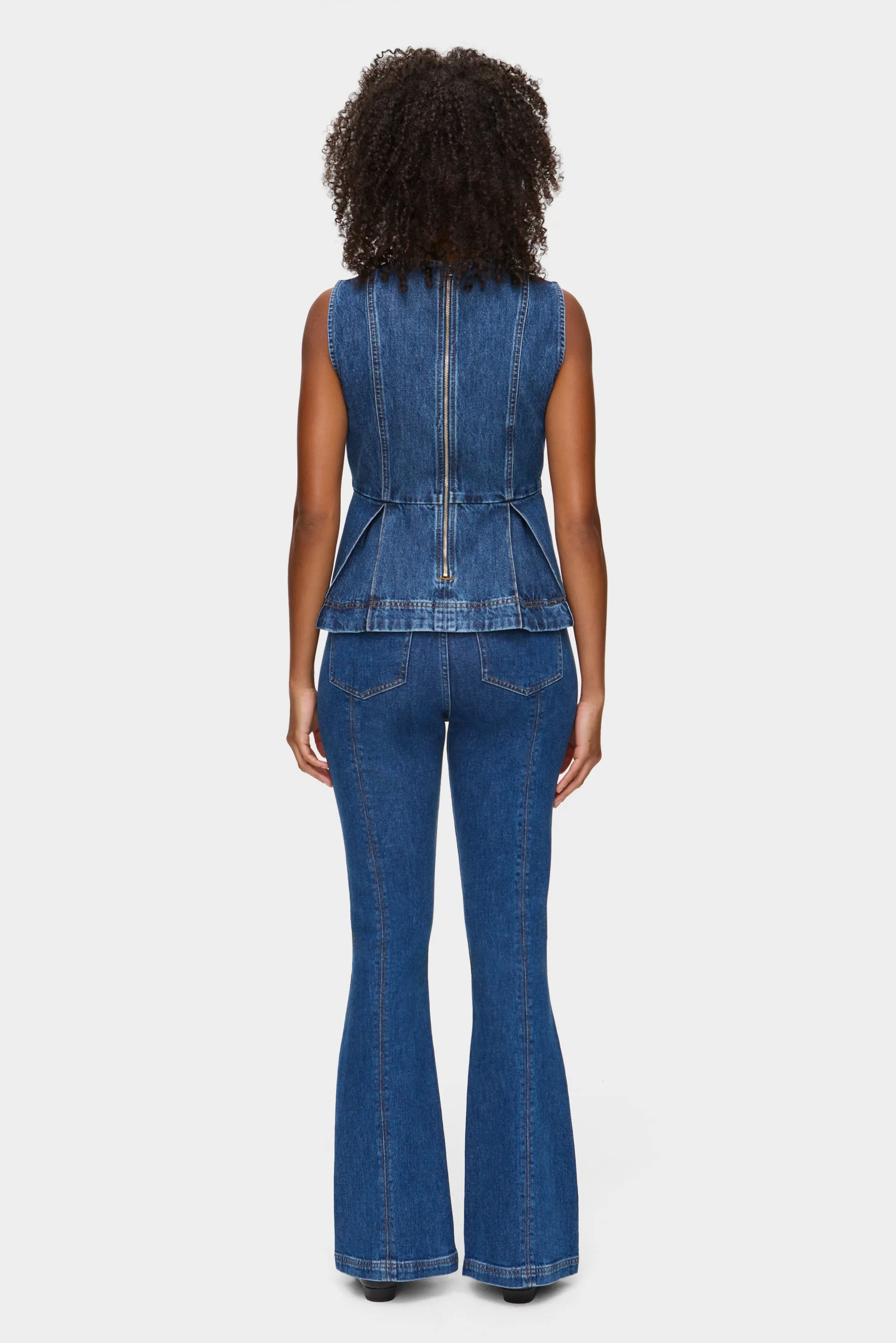 ED Hope Peplum Denim Top sold by Aligne product image thumbnail 4