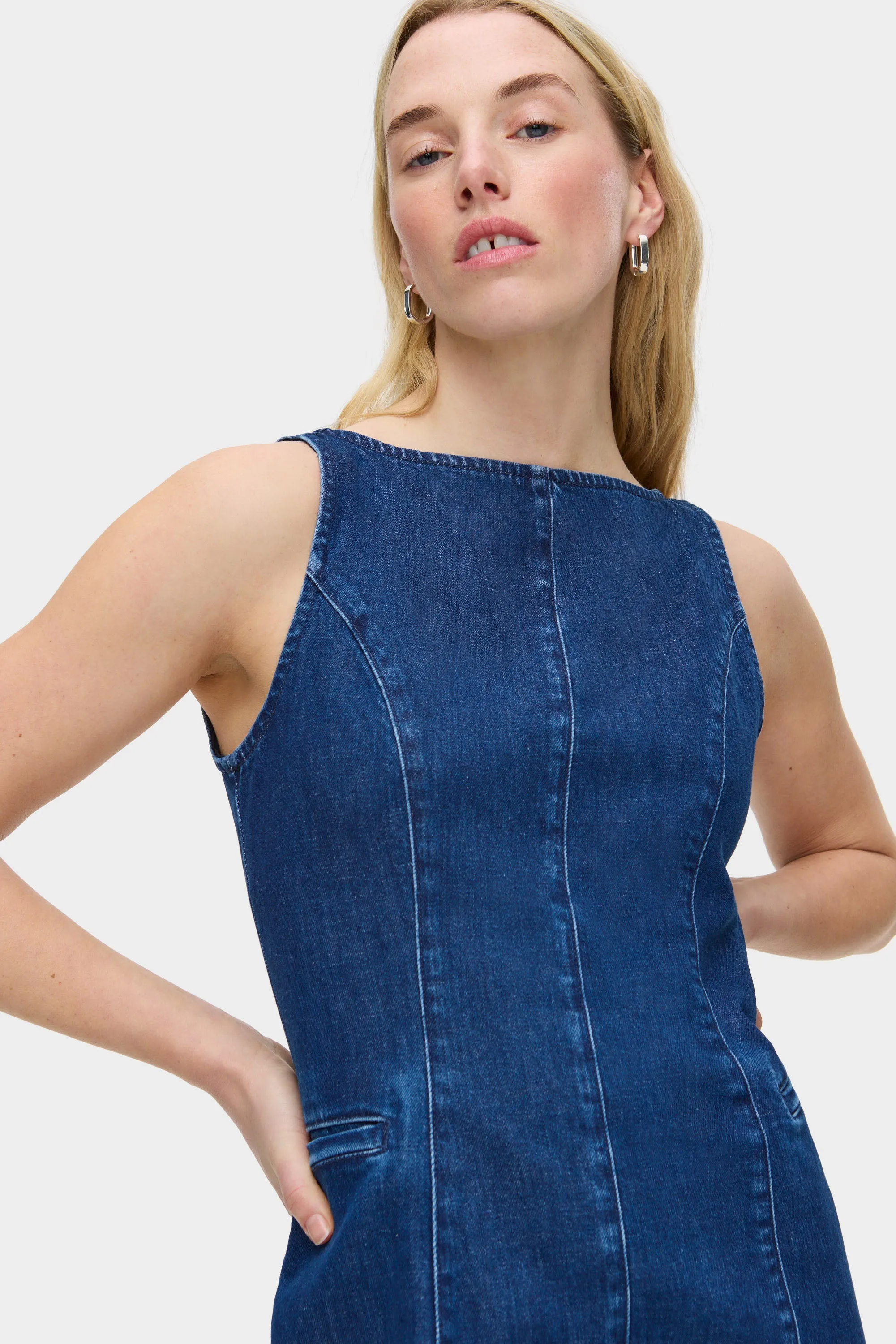 Lyra Mini Denim Dress sold by Aligne product image thumbnail 3
