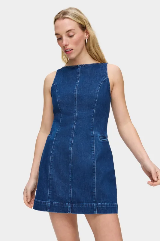Lyra Mini Denim Dress sold by Aligne