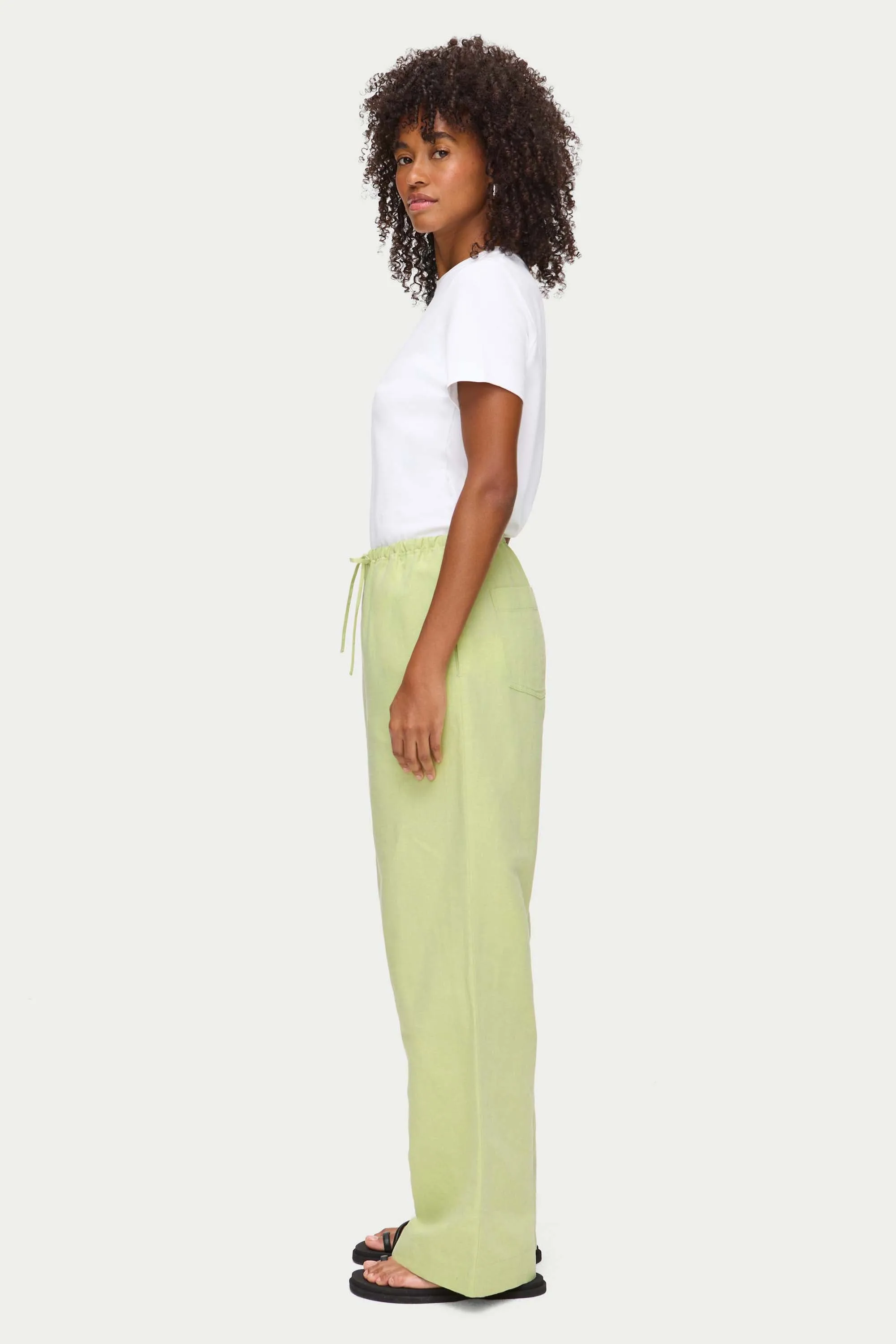 Alara Linen Wide Leg Trouser sold by Aligne product image thumbnail 3