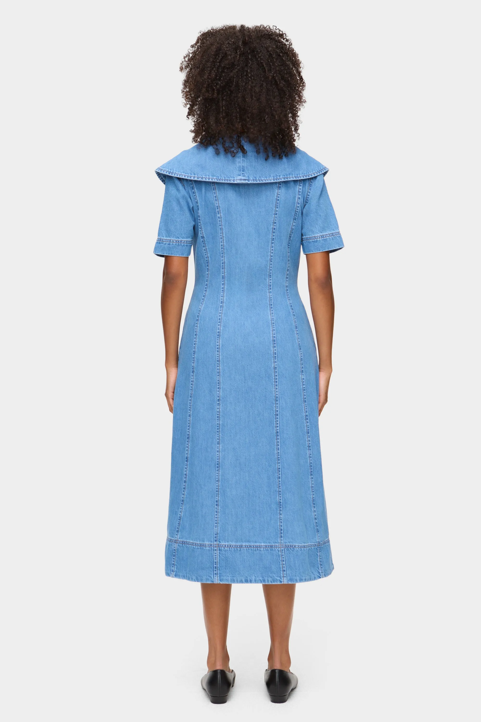Sparrow Midi Denim Dress sold by Aligne product image thumbnail 4